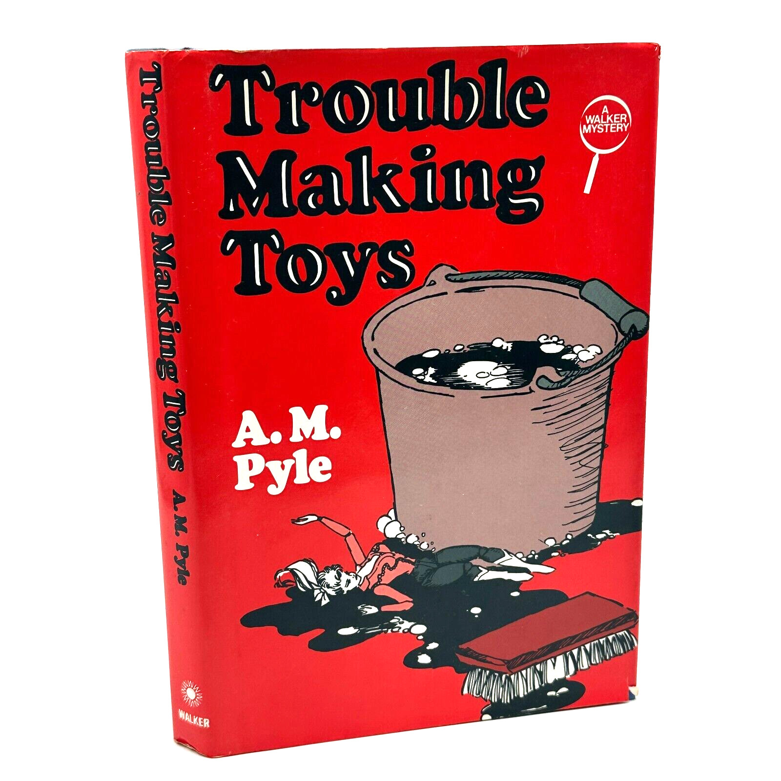 Trouble Making Toys A M Pyle 1985 First Edition Walker Mystery Hardcover Book