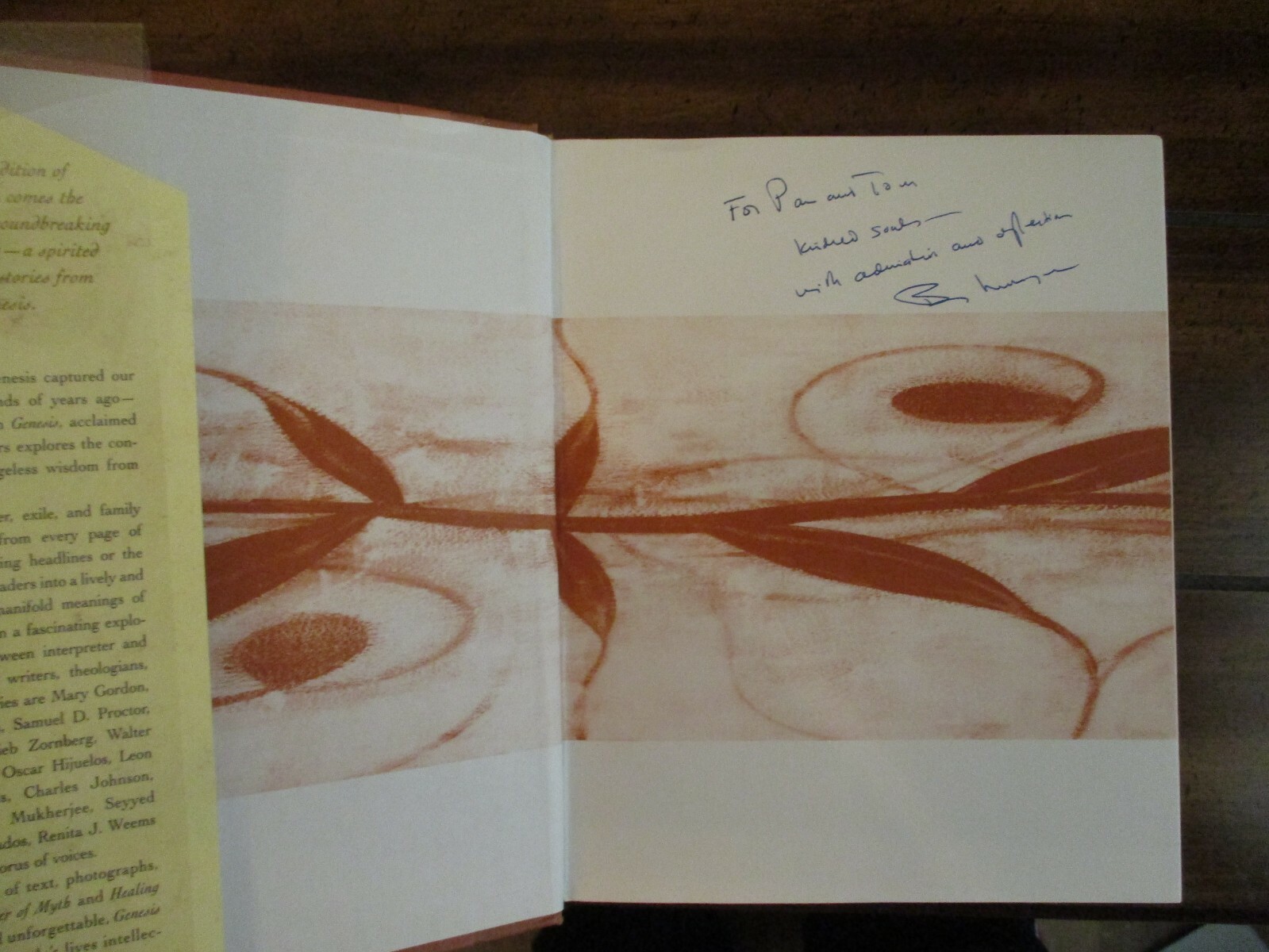 BILL MOYERS (D-June 26, 2025)Signed Book(“GENESIS”-1996 First Edition Hardback