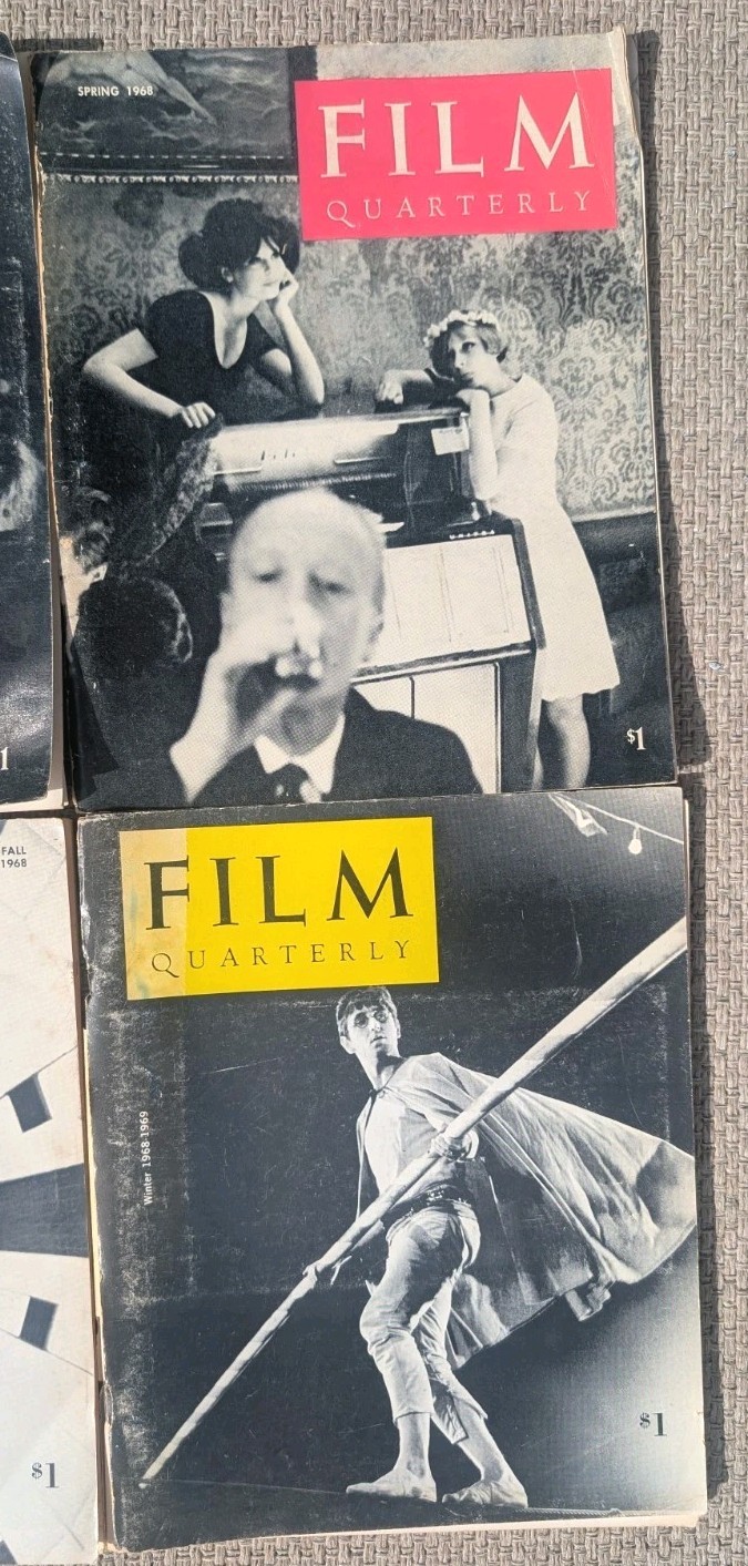 6 Issues Film Quarterly Magazine 1967 1968 1969