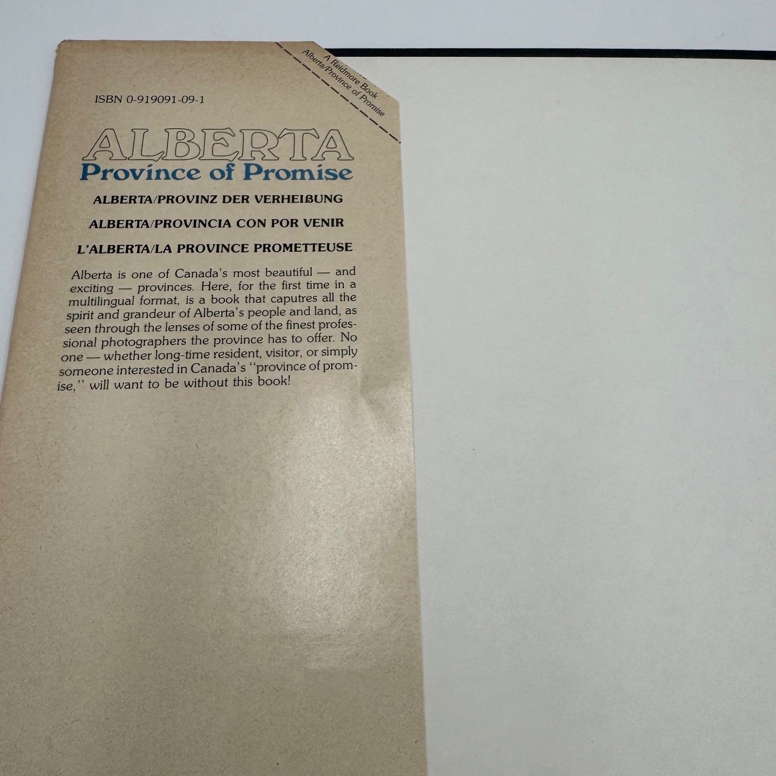 Alberta Province of Promise 1981 Hardcover DJ Multi-Signed/Inscribed Copy
