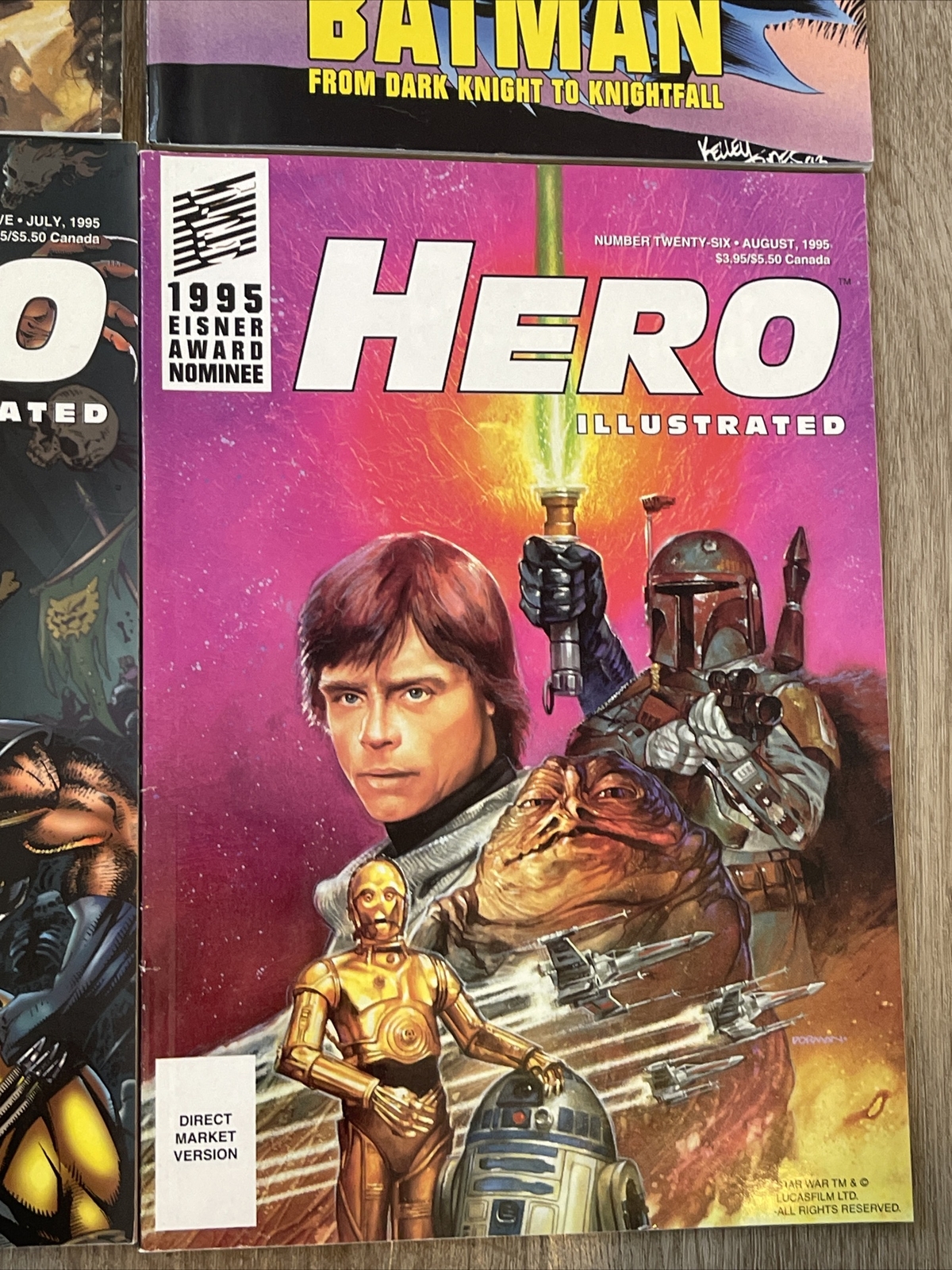 Vintage Lot Hero Illustrated Magazines Number 1 1993 1995 Rare HTF