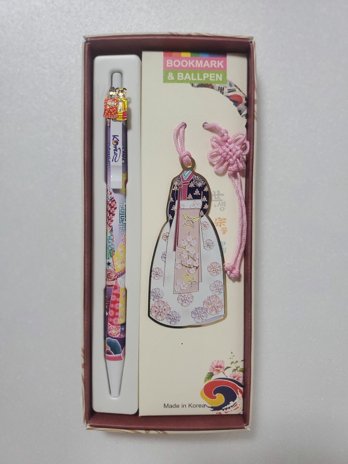 Korean Metal Hanbok Tassel Book Mark & Pen Set – US Seller