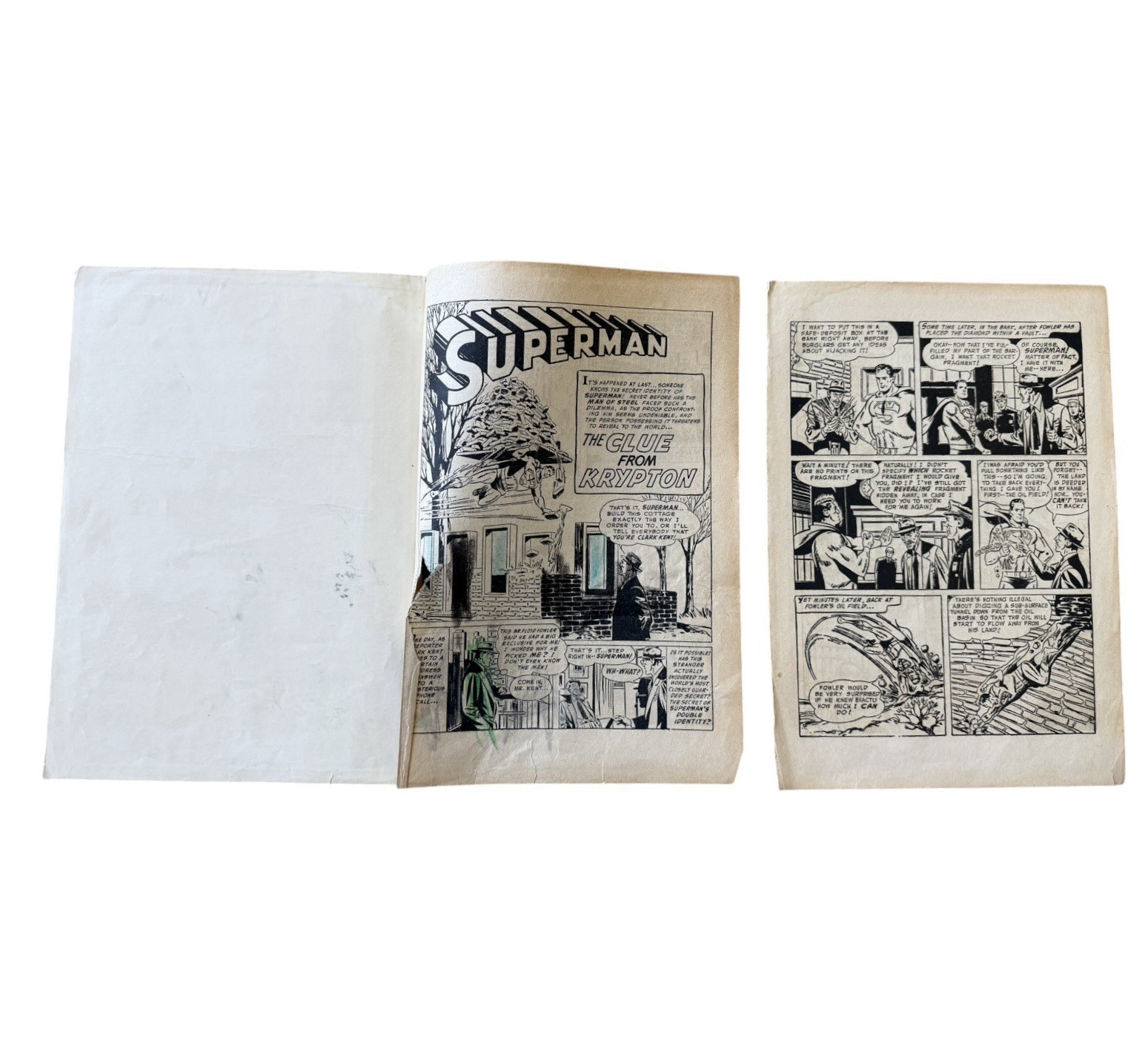 Vintage 1957–58 Superman Adventure Book Annual Atlas Publishing UK 160 Pages