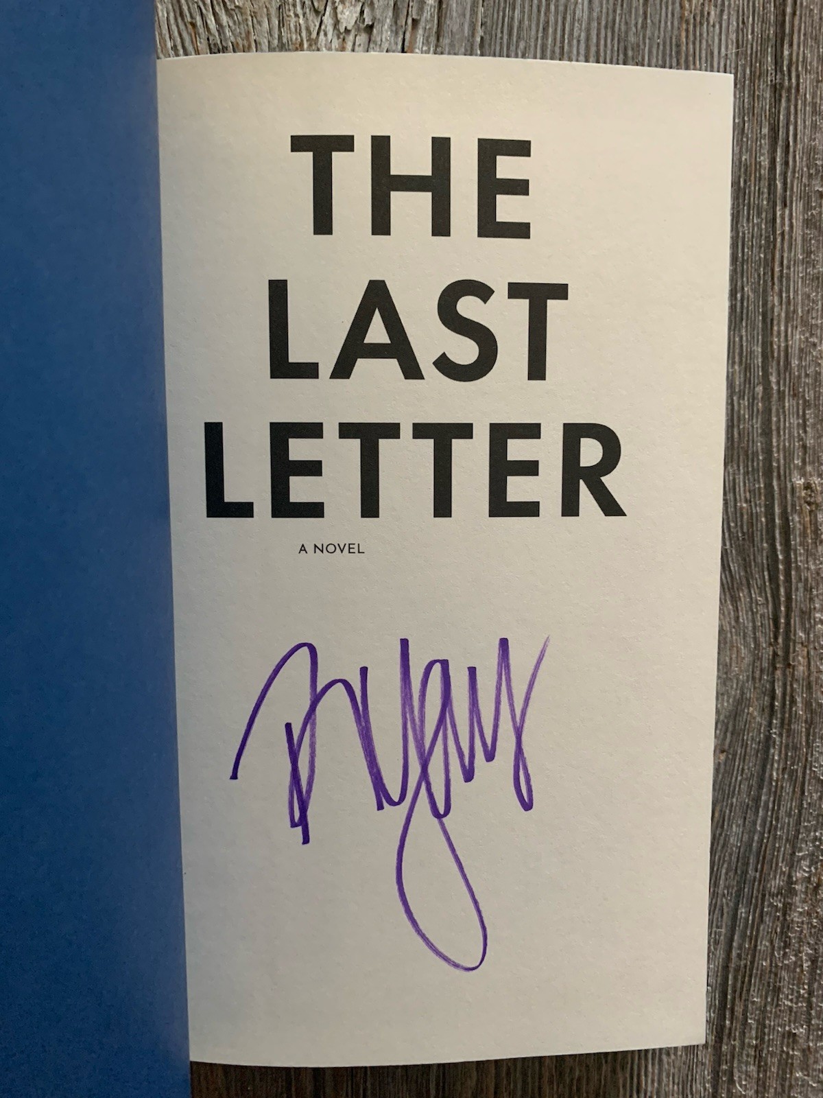 SIGNED/NEW – The Last Letter by REBECCA YARROS (Deluxe Edition-2025, Hardcover)