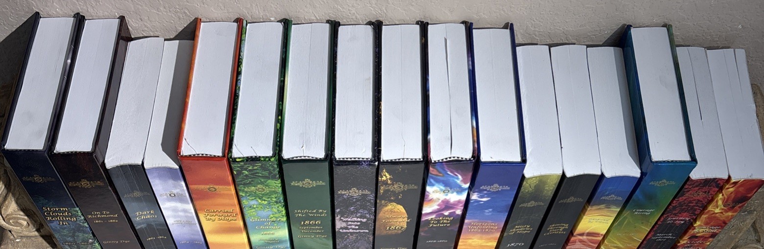 Ginny Dye THE BREGDAN CHRONICLES 17 Vols almost Complete Set – HC & PB 1860-1873