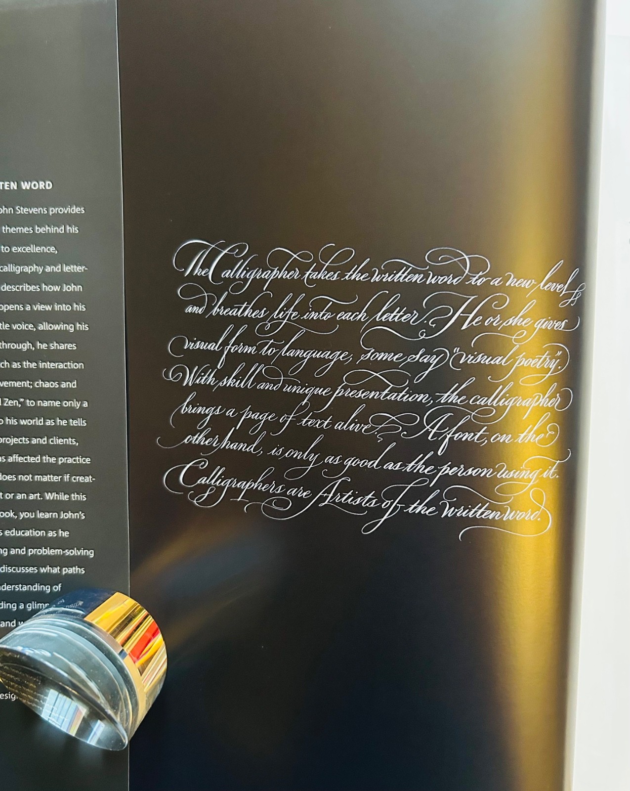 Scribe: Artist of the Written Word, John Stevens HCDJ RARE out of print