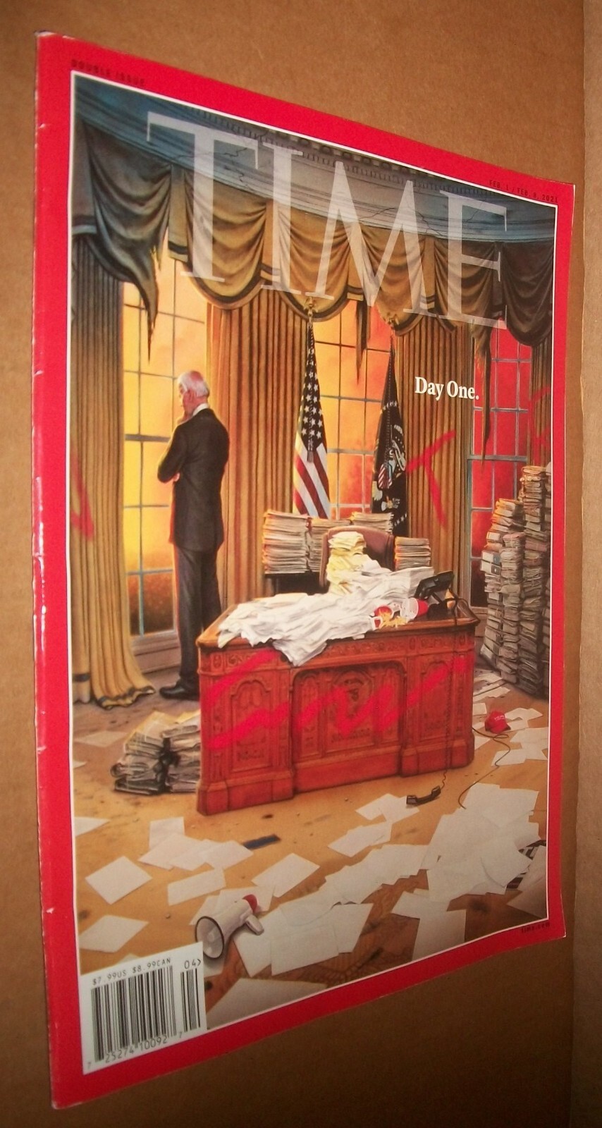 Joe Biden Day One Time Mag $7.99 Feb 1 2021 02-01-2021 0040-781x no tag ns PB EX