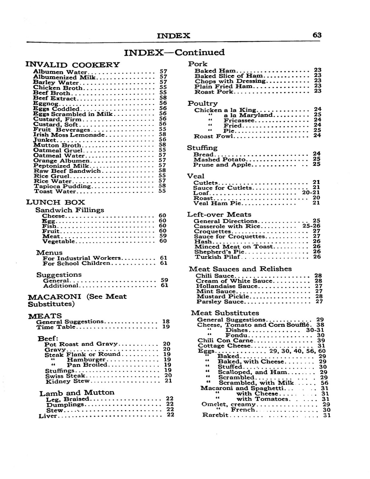 1925 The Metropolitan Cook Book 62 Pages