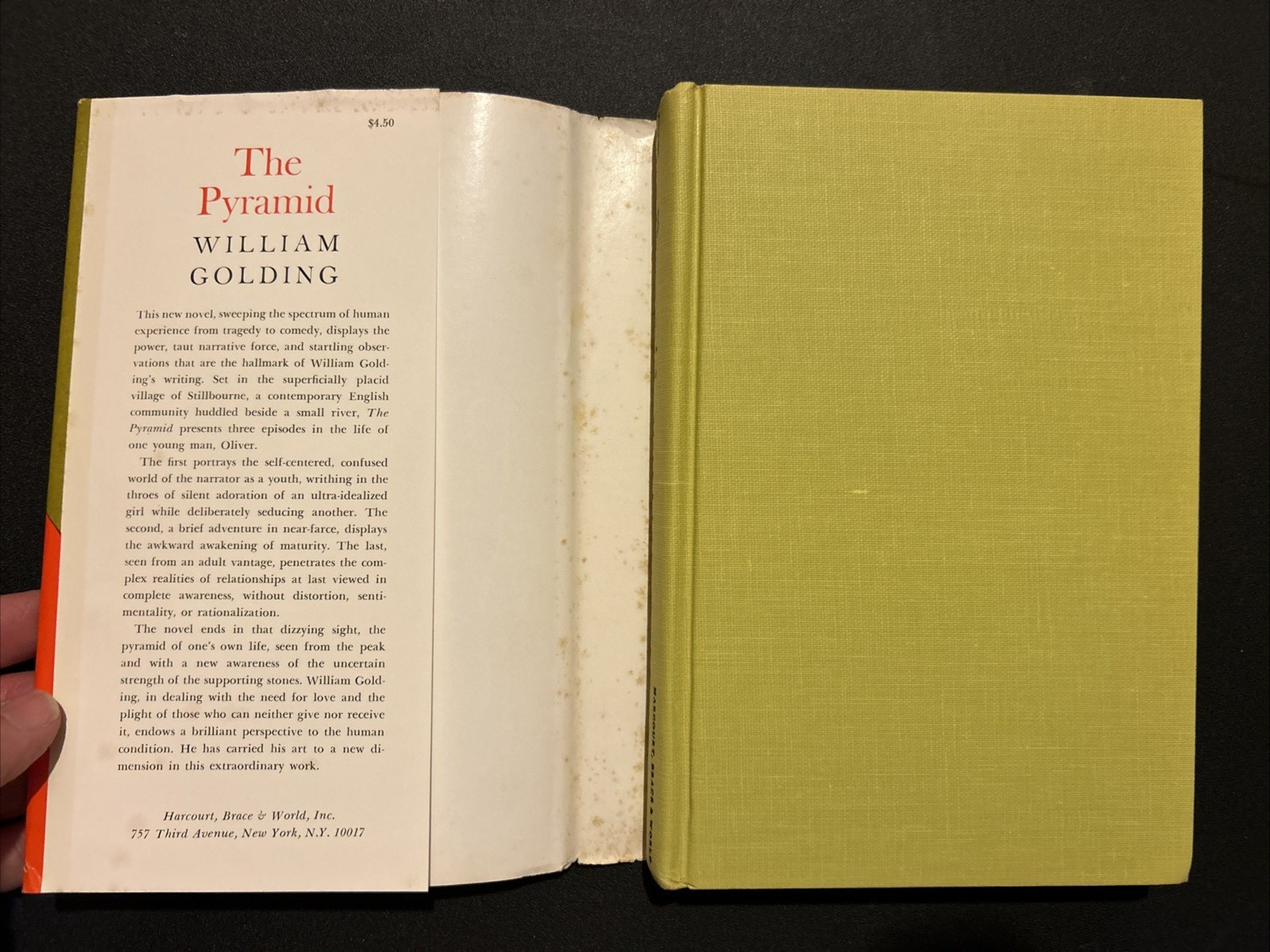 The Pyramid by William Golding 1st Ed HC 1966 Very Good Condition