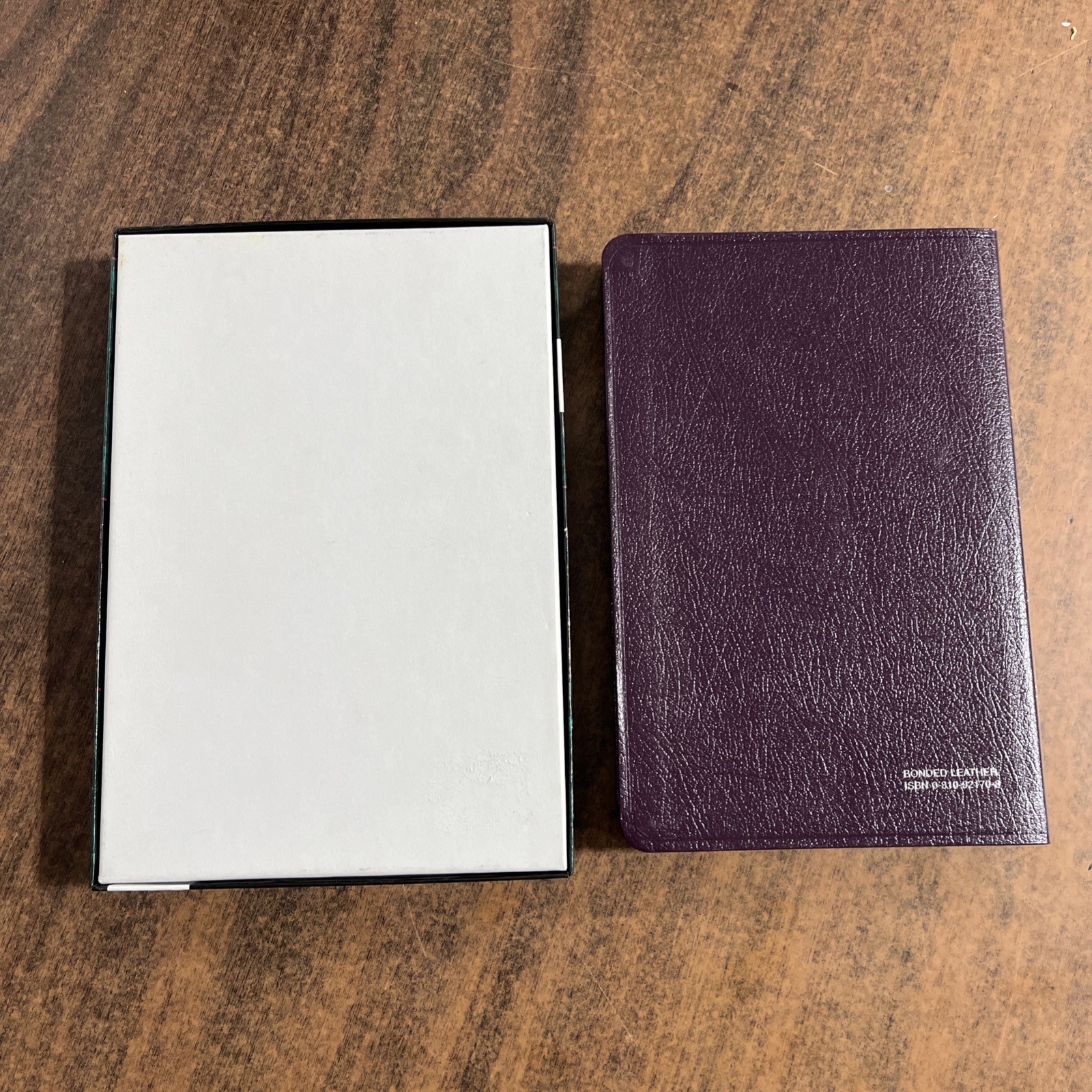 NIV 1984 Thinline Bible – Eggplant (Purple) Bonded Leather – Out Of Print 84