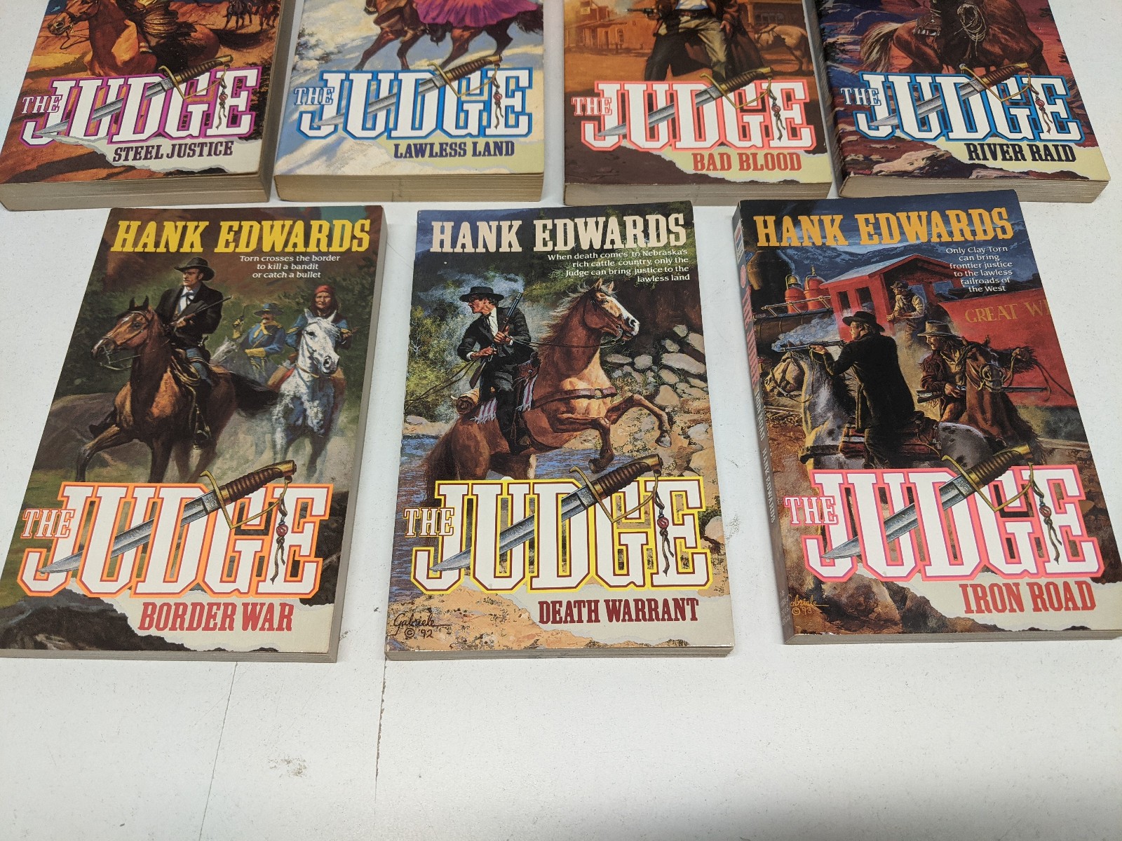 The Judge Western Series 1 – 11 Set by Hank Edwards PB Harper