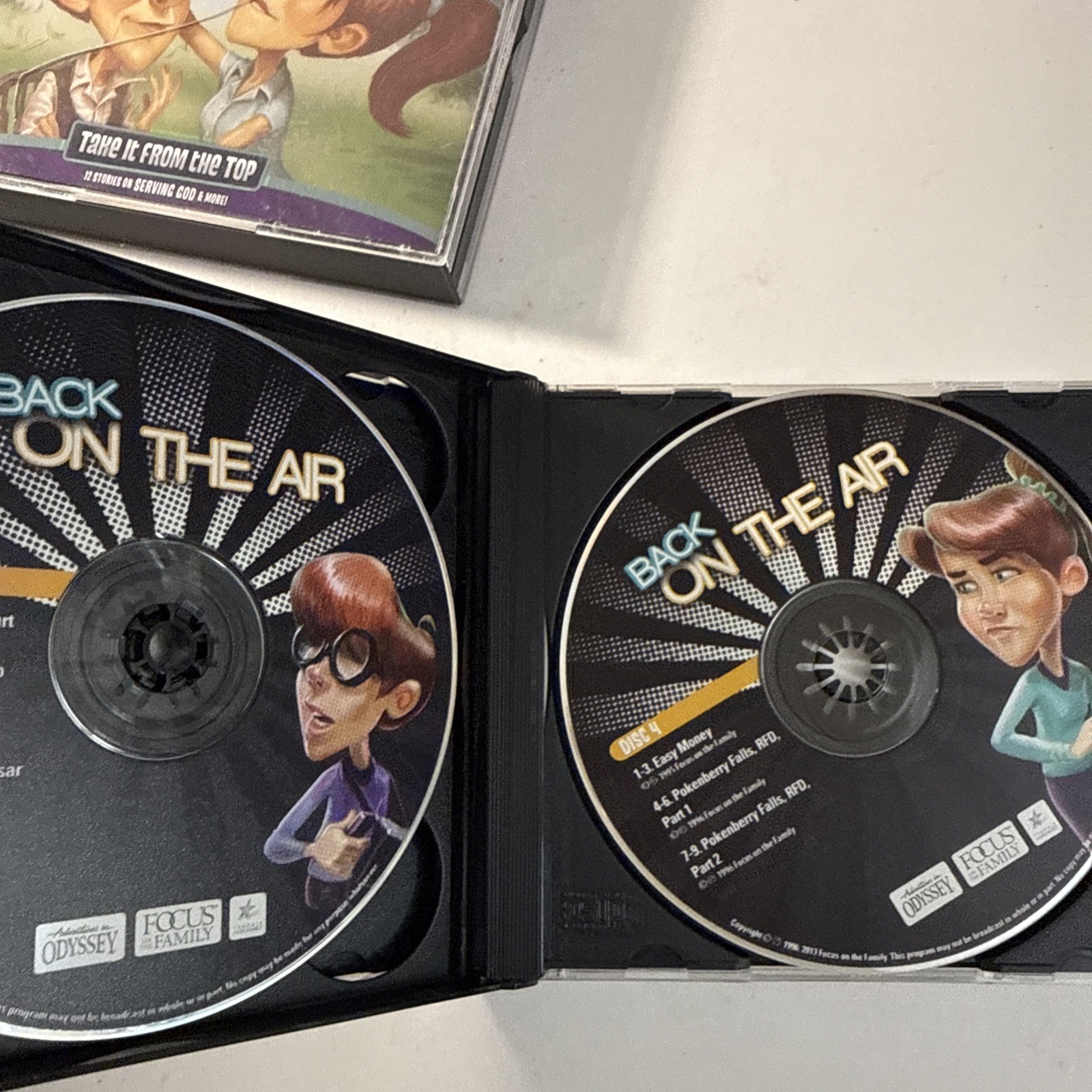 4 CD Sets (12 CDs)Adventures In Odyssey Focus On Family Audio Drama, 48 Episodes
