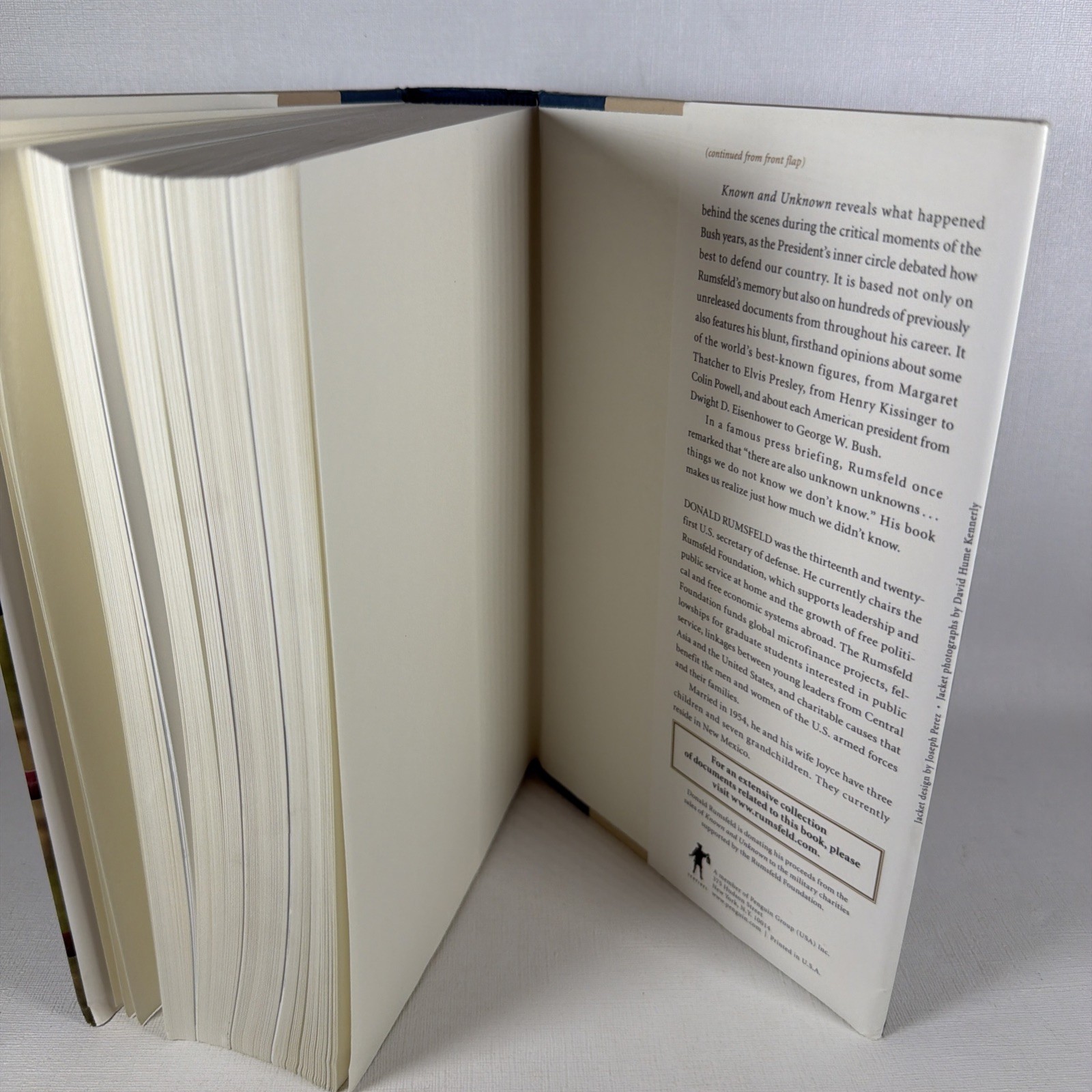 Donald Rumsfeld Memoir (1st Ed. & Print) Plus Rumsfeld’s Rules