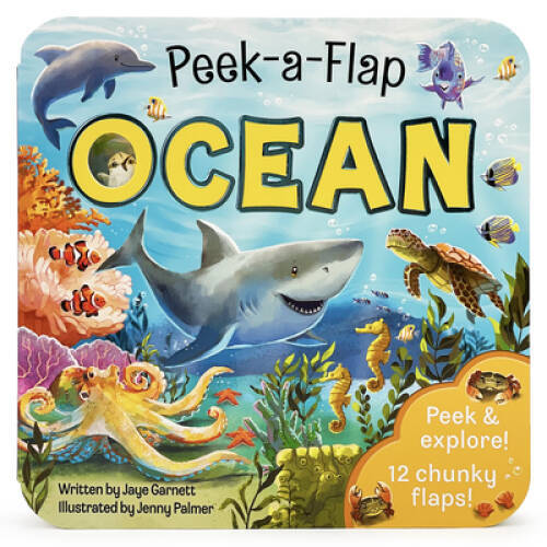 Peek a Flap Ocean – Board book By Cottage Door Press – GOOD
