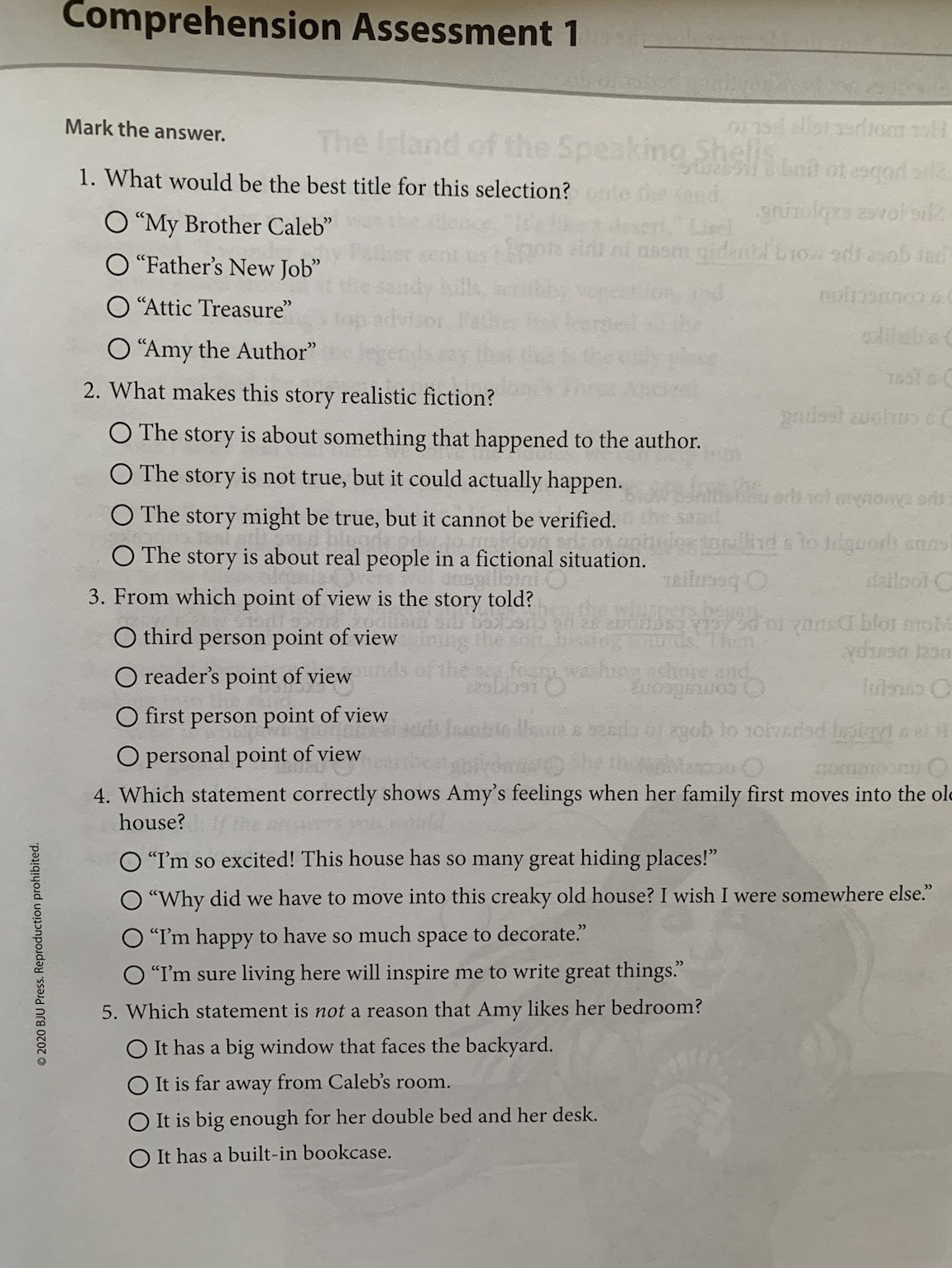 BJU Bob Jones 5th grade READING 5 QUESTS Complete Subject Kit 3rd ed CURRENT