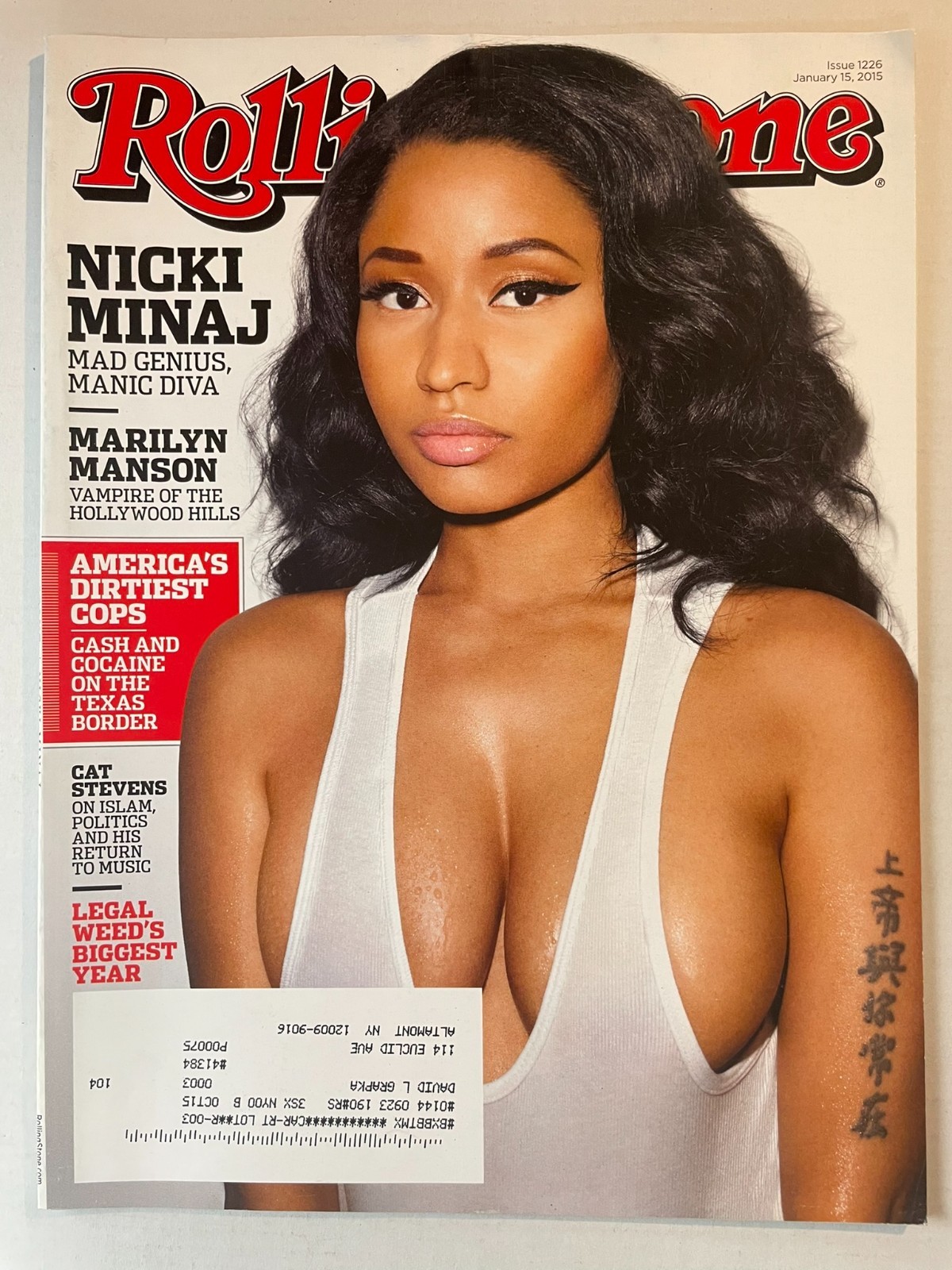 Rolling Stone Magazine January 2015 Nicki Minaj Issue 1226 Mad Genius Manic Diva