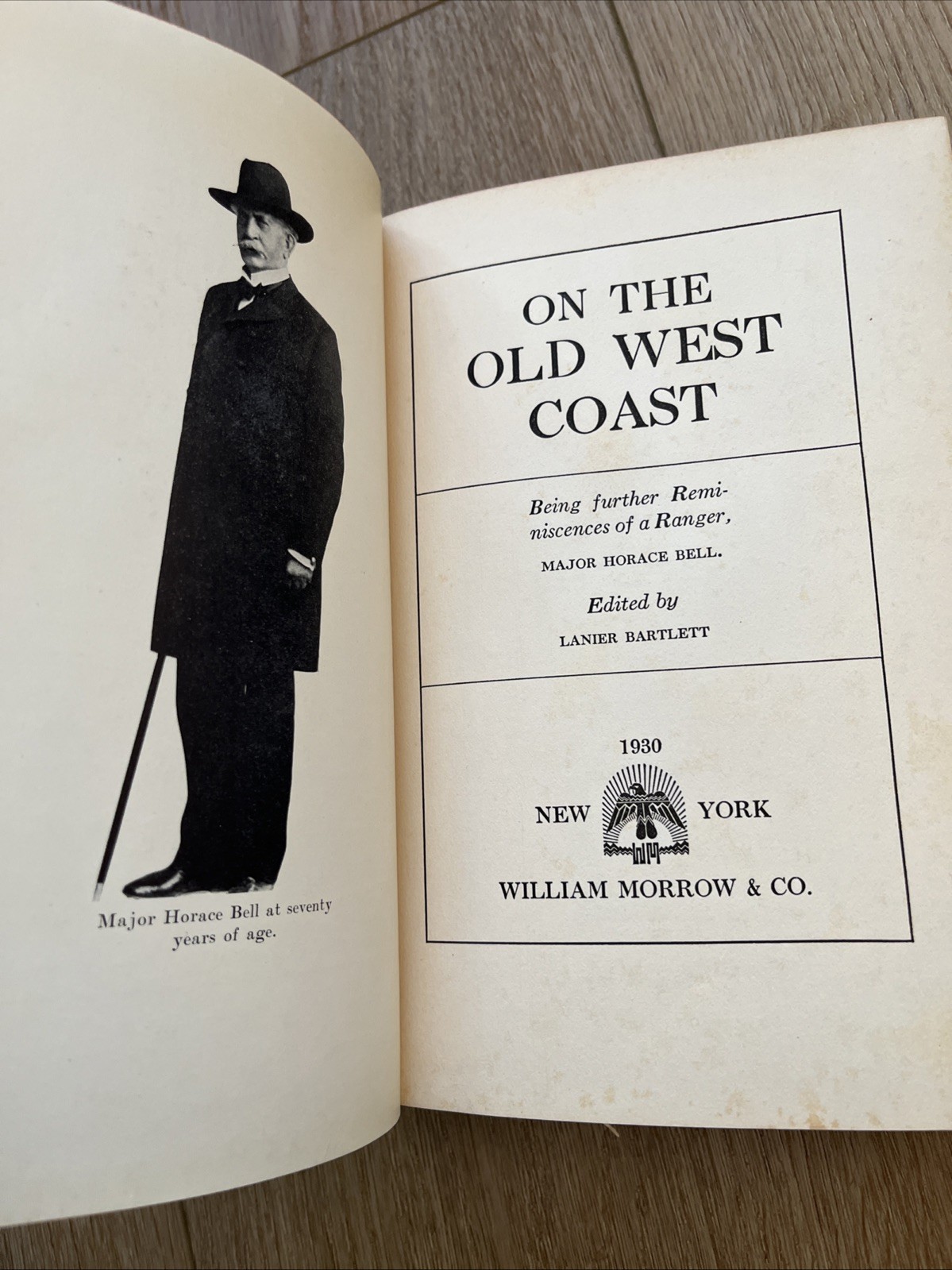On the Old West Coast Edited by Lanier Bartlett 1930 HC / 1st Edition / Vintage