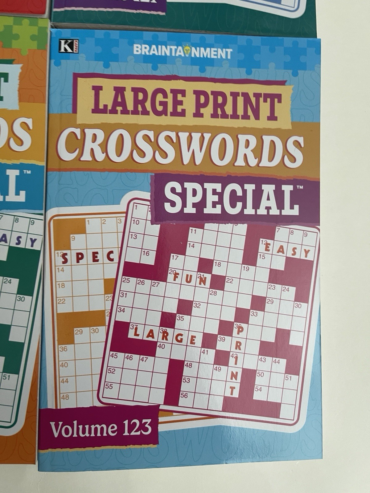 Lot 4 Kappa Large Print Crosswords Special Books Braintainment NEW Free Ship
