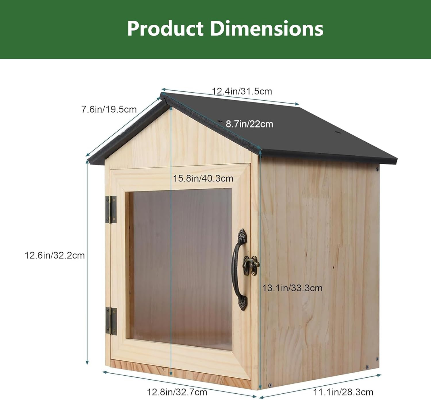Little Library Box Outdoor Wooden outside Library Book Boxes‌ Literature Exchang