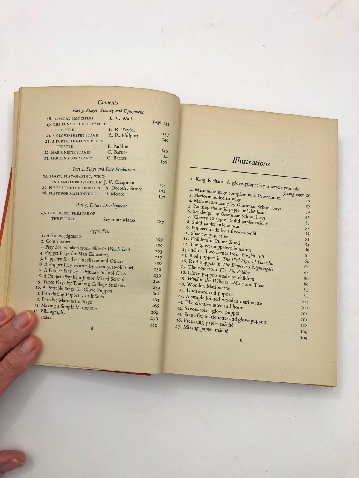 The Complete Puppet Book Edited by L. V. Wall 1952 Great Britain HB 288 pages