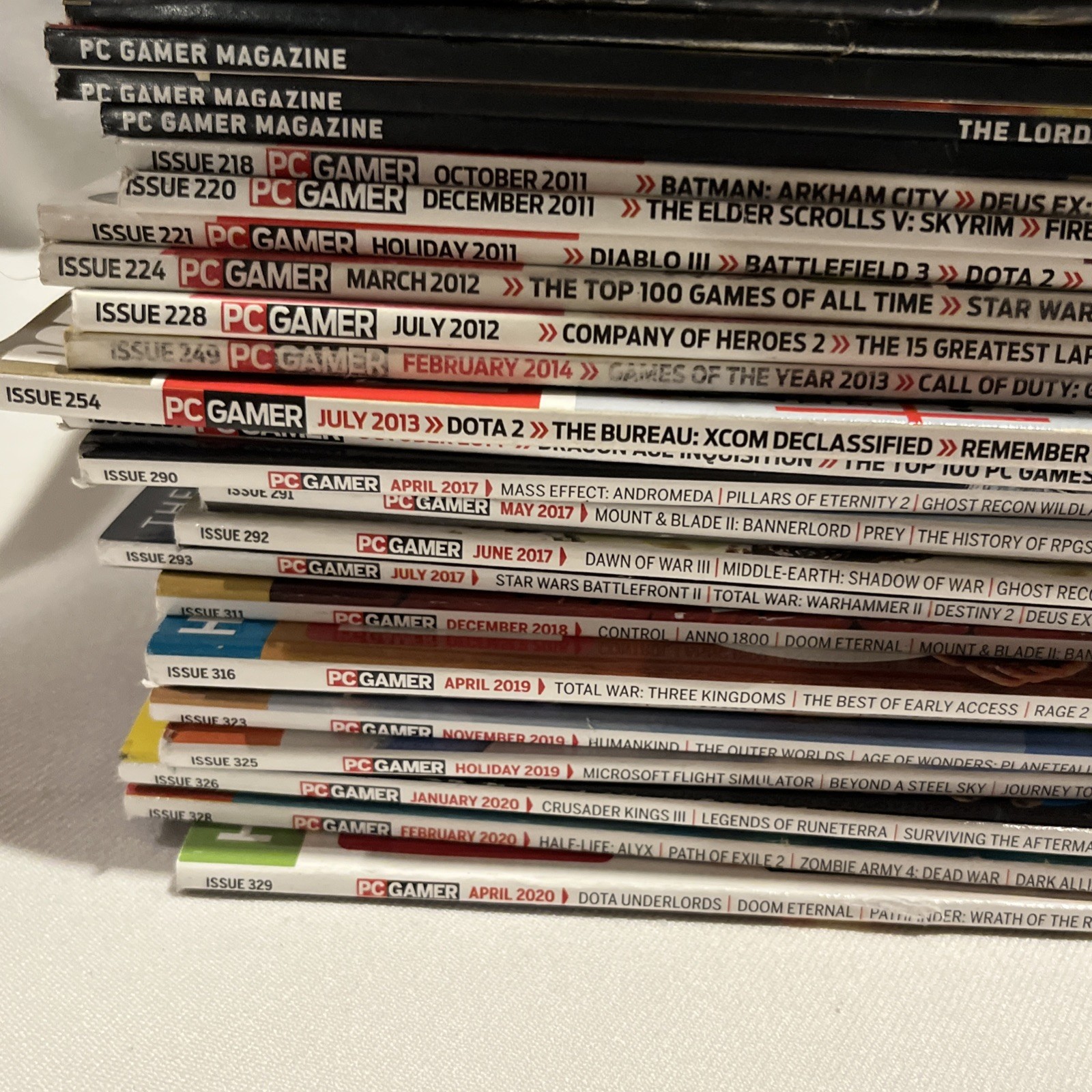 PC Gamer Magazine Lot of 29 Magazines Multi Years 99-2020 See Pics