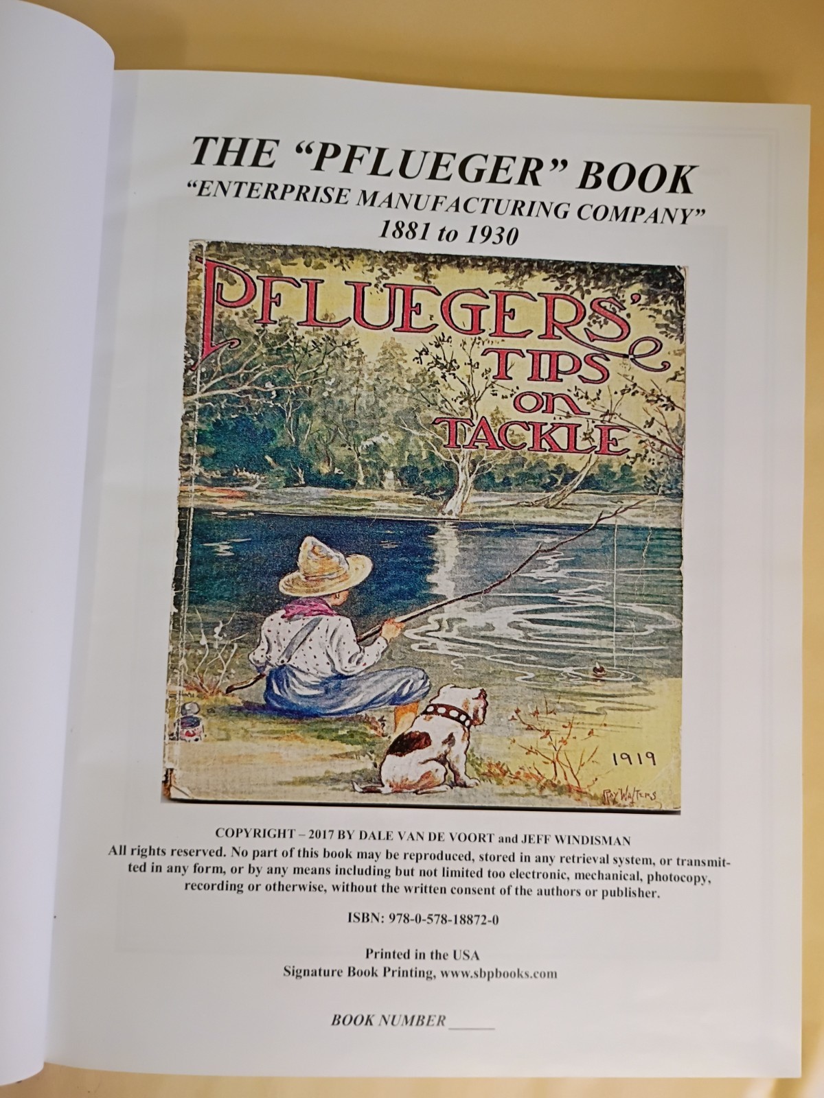 New SIGNED HC Book PFLUEGER 300 pages 1881-1930 By WINDISMAN & VAN DE VOORT