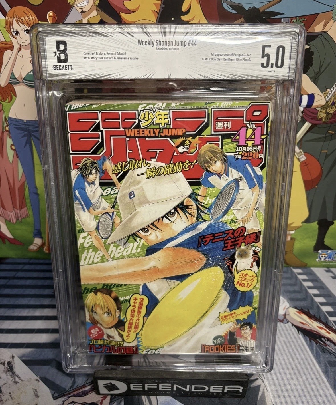 Weekly Shonen Jump 2000 #44 BGS 5.0 1ST PORTGAS D. ACE One Piece Manga