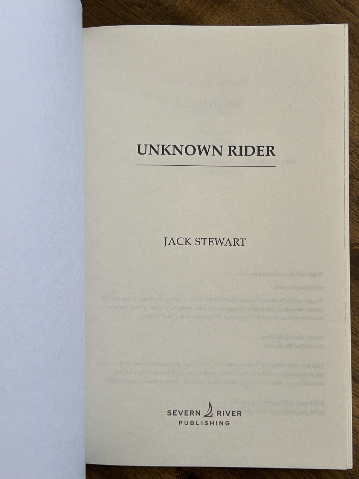 Unknown Rider (Battle Born, 1) – Paperback, by Stewart Jack – Good