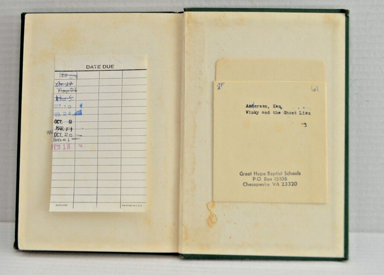 Winky and the Ghost Lion by Ken Anderson 1950 No DJ 58 pages