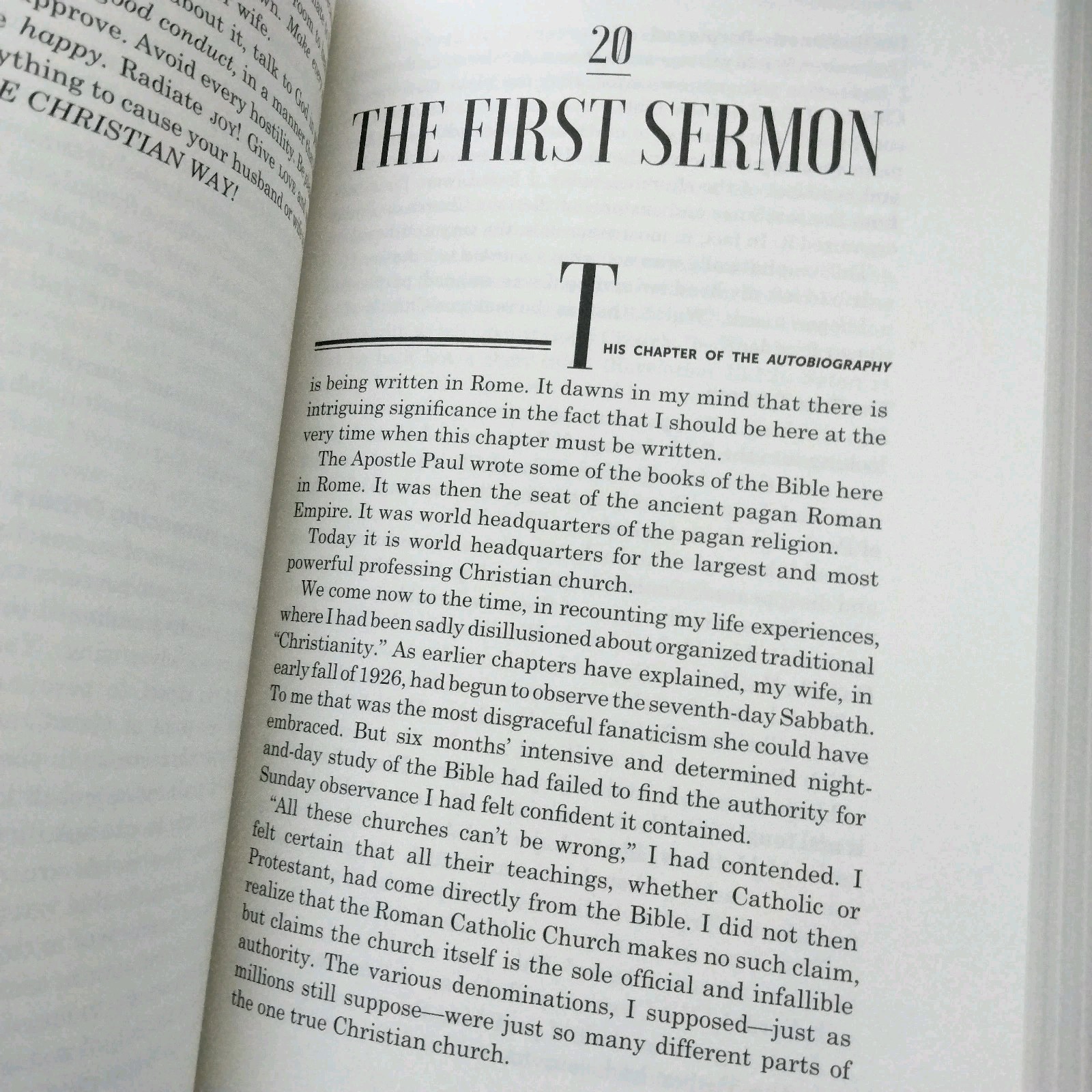 Herbert W. Armstrong: Autobiography (900 pages softcover); Mystery of the Ages