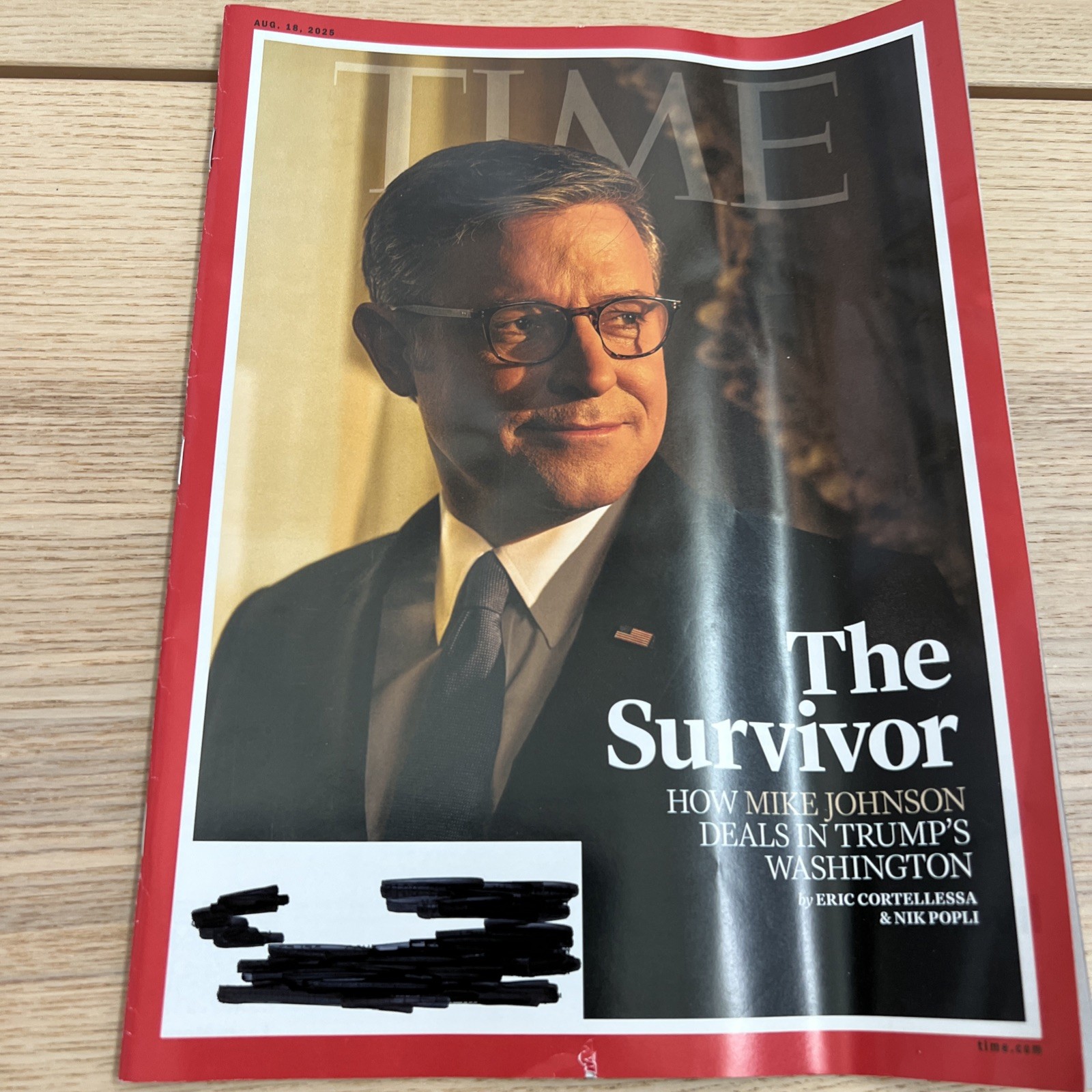 Time Magazine August 14 2025 Survivor Mike Johnson Trump Speaker Wall Street