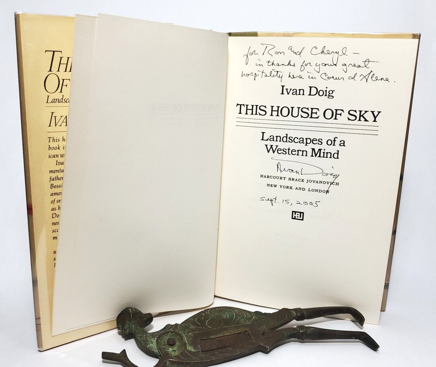 THIS HOUSE OF SKY Ivan Doig 1978 SIGNED True First Edition First Printing HC$DJ