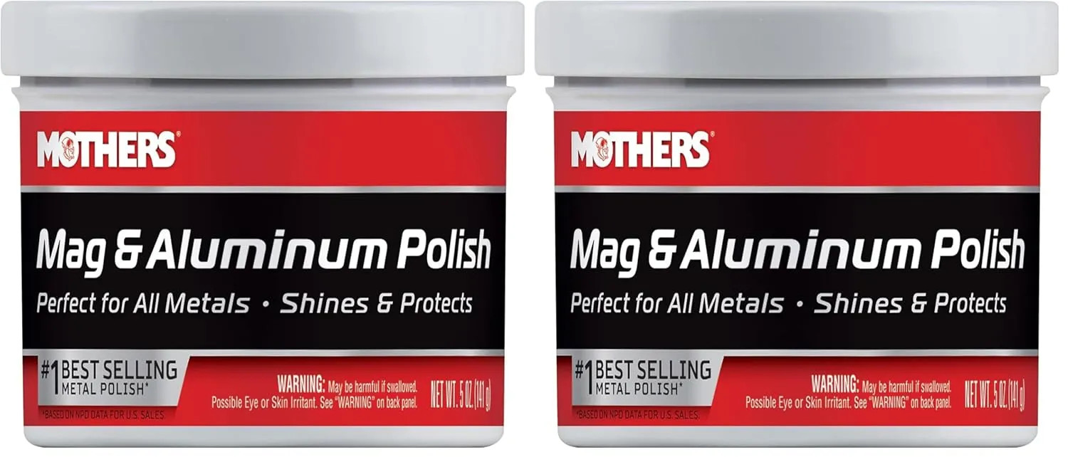 Mothers Mag and Aluminum Polish 5 oz Metal Cleaner for Wheels and Trim 05100
