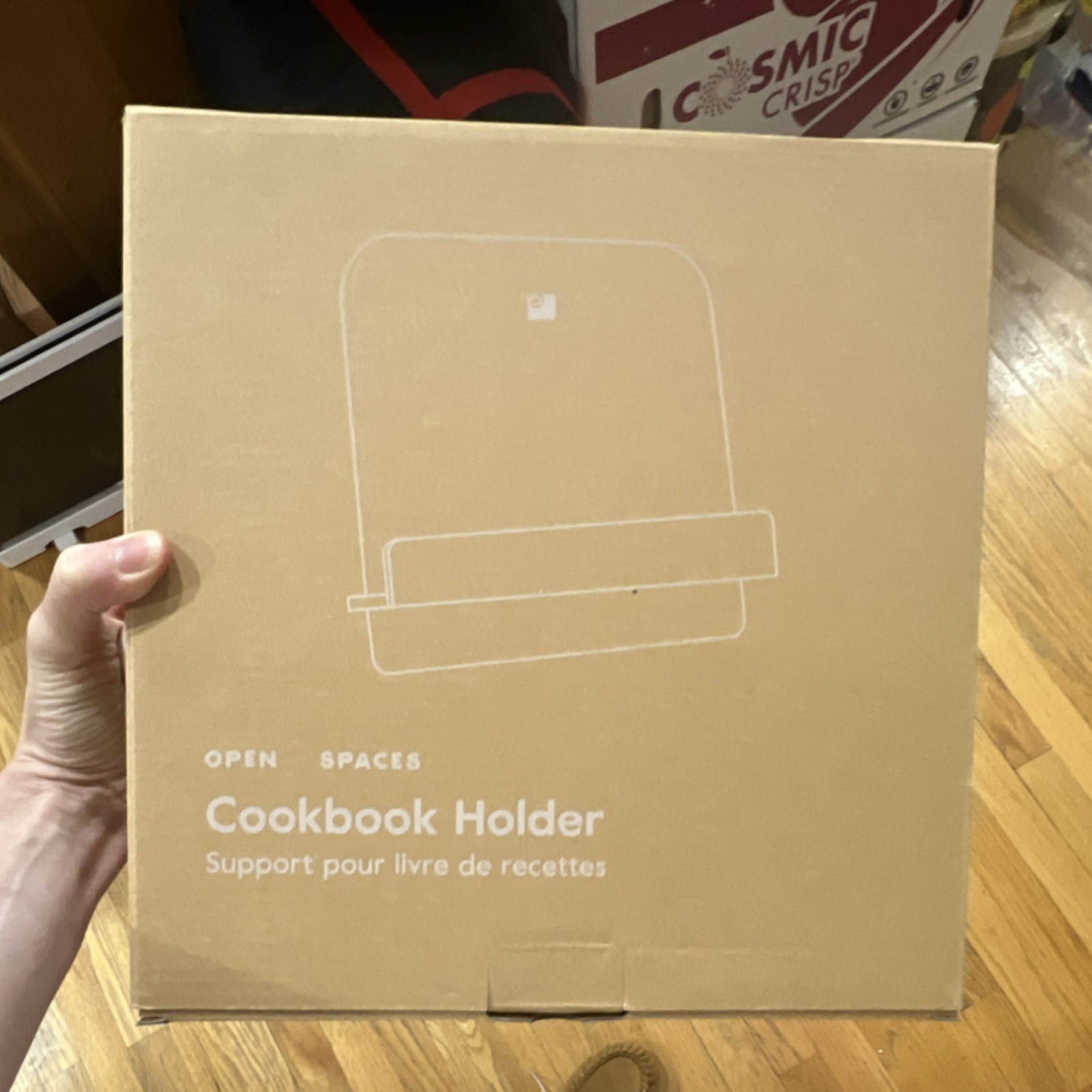 Open Spaces Pinewood Cookbook Holder 10.6 x 10.7 in OPE-HO-023