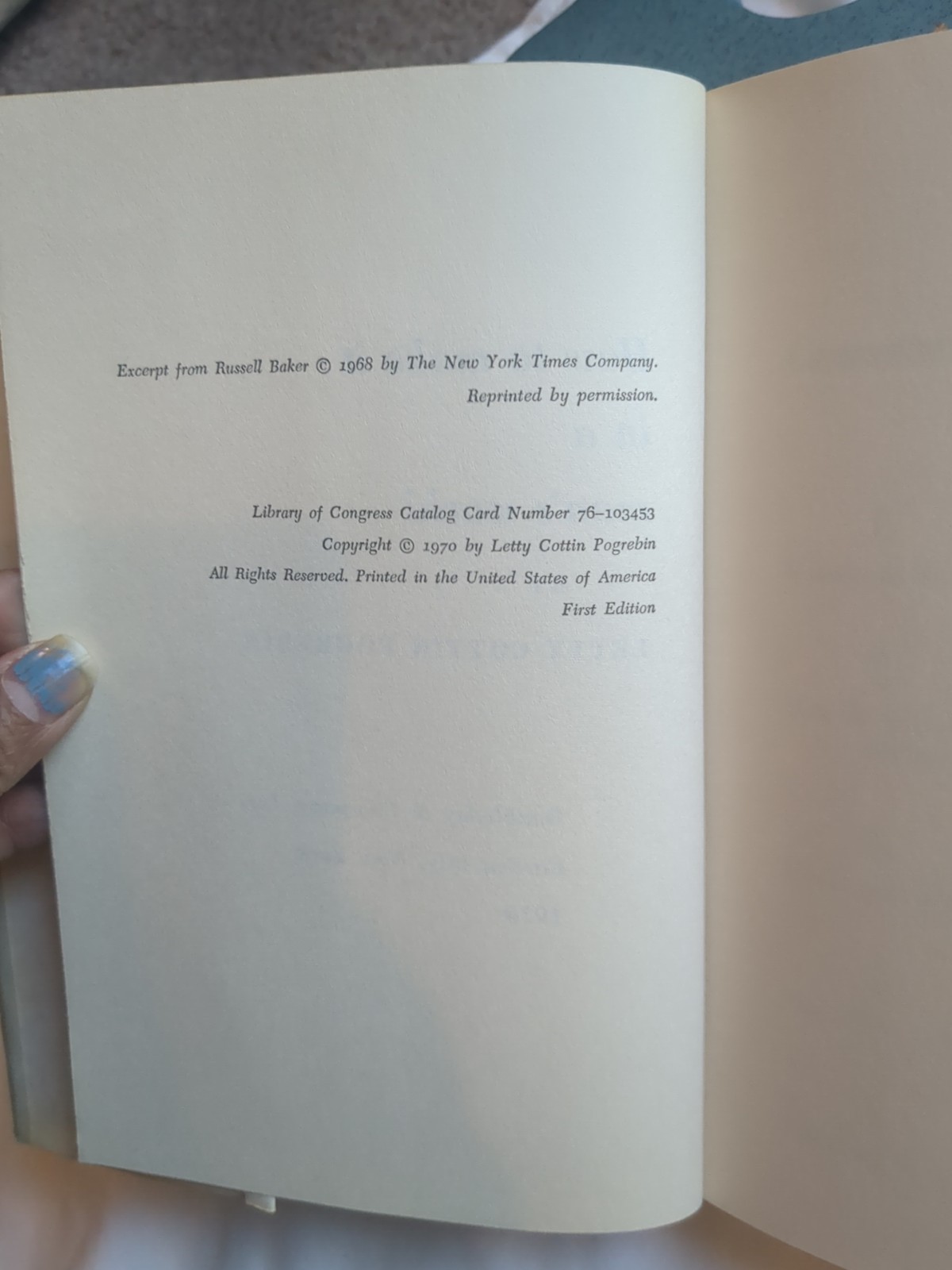 Pogrebin, Letty Cottin HOW TO MAKE IT IN A MAN’S WORLD 1st Edition 1st Printing
