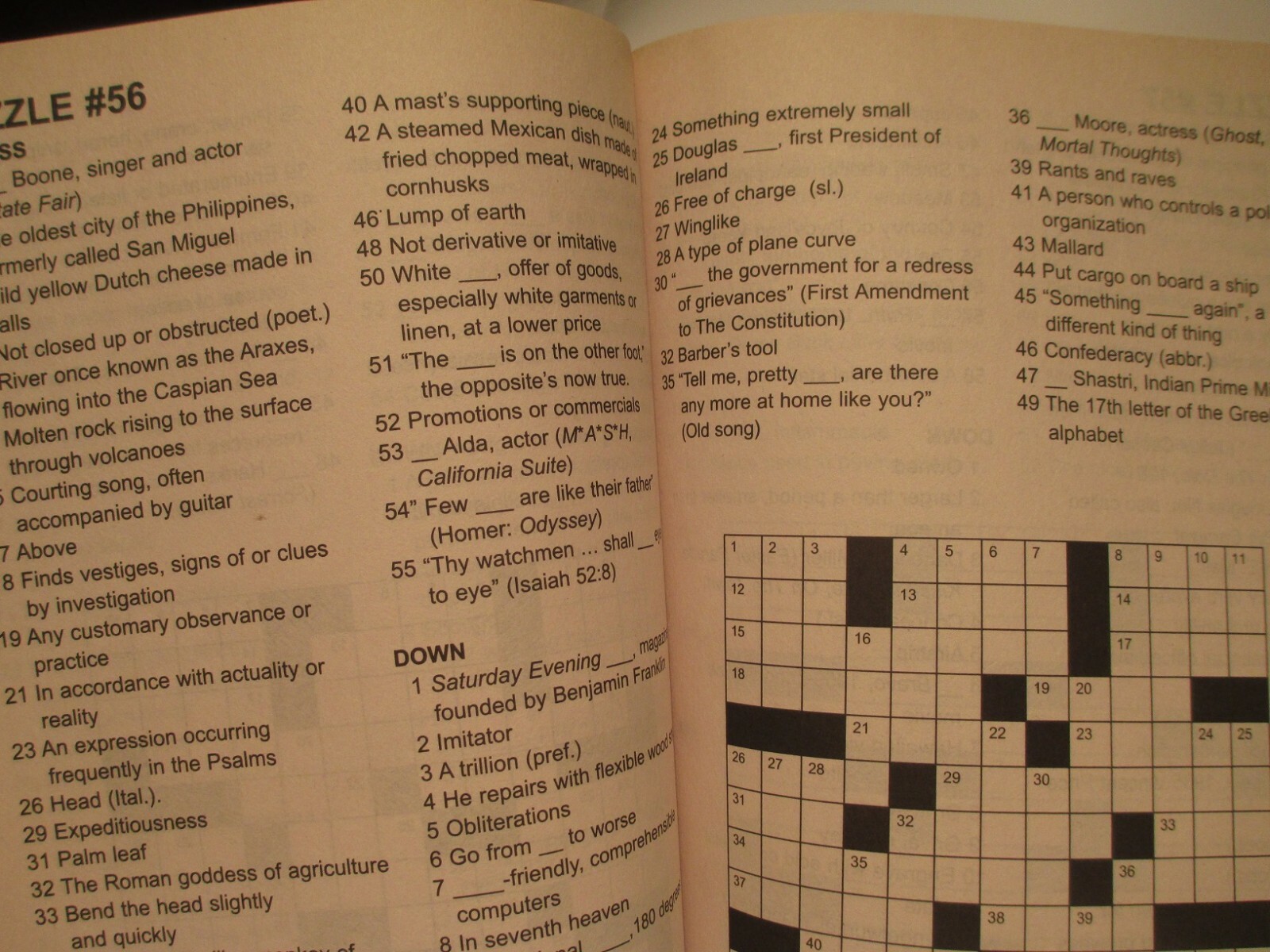 Crossword Puzzle Book, Puzzle Blast Crosswords Vol #2