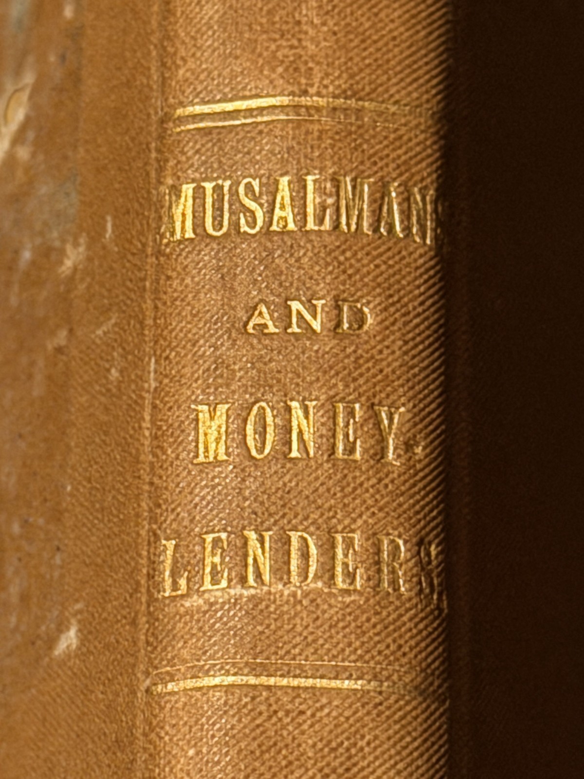 Musalmans And Money-Lenders In The Punjab 1886 FIRST ED Thorburn India Pakistan