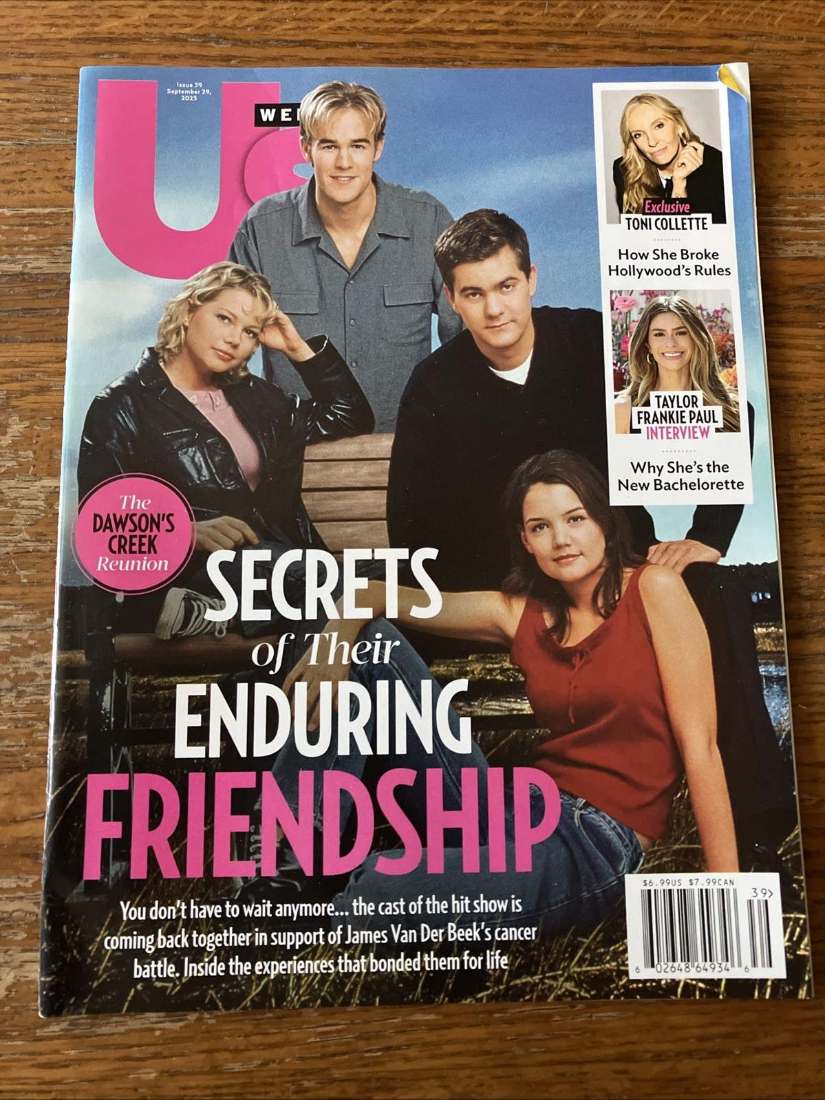 Us WEEKLY MAGAZINE Sept. 29th ~ Dawson’s Creek Stars Reunion James Van Der Beek