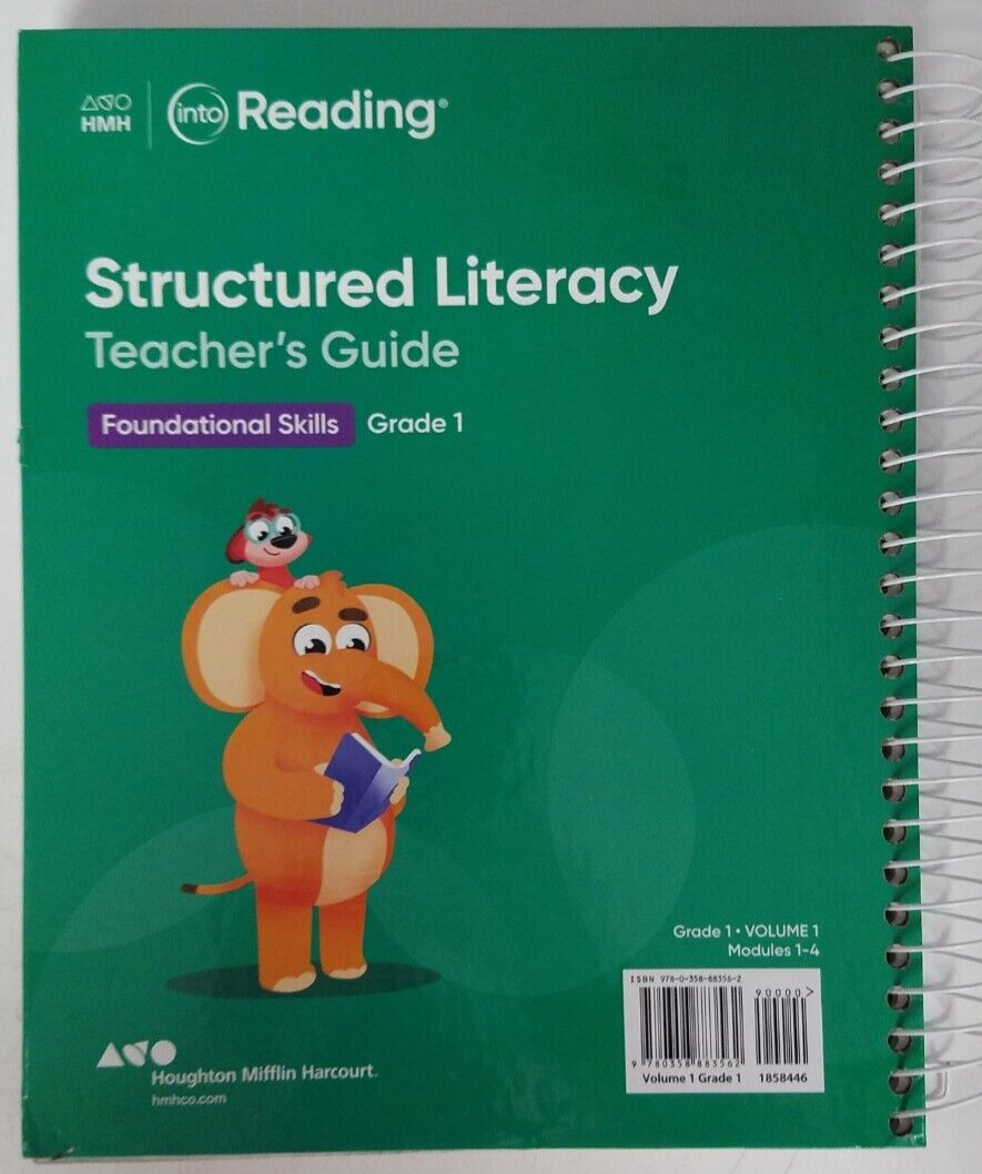 HMH into Reading Structured Literacy Teacher’s Guide Grade 1 Volume 1