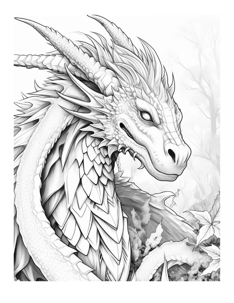 Dragon Coloring bookhours of fun for all