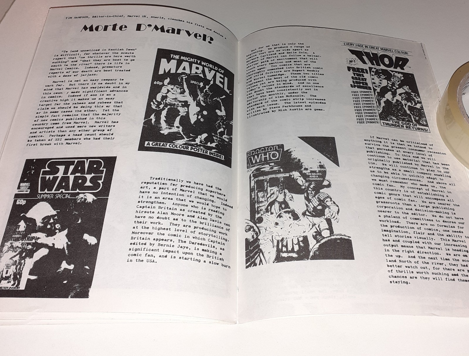 SSI JOURNAL no.49 fanzine UK 1983 ALAN MOORE Miracleman V for Vendetta Warrior