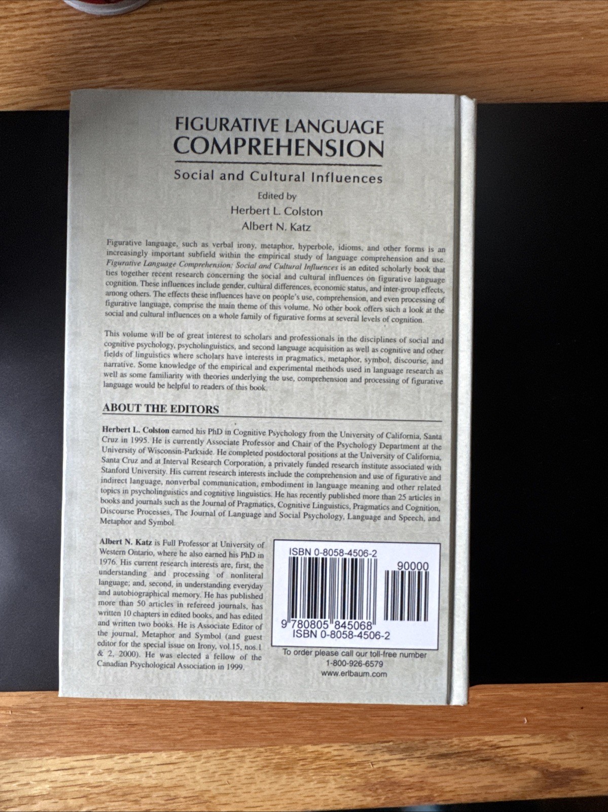 Figurative Language Comprehension : Social and Cultural Influences, Hardcover…