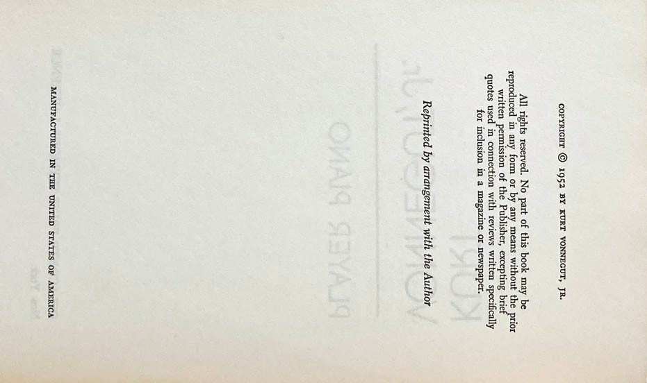Kurt Vonnegut Lot of 4 mm HC JAILBIRD, PLAYER PIANO, A MAN WITHOUT A COUNTRY+