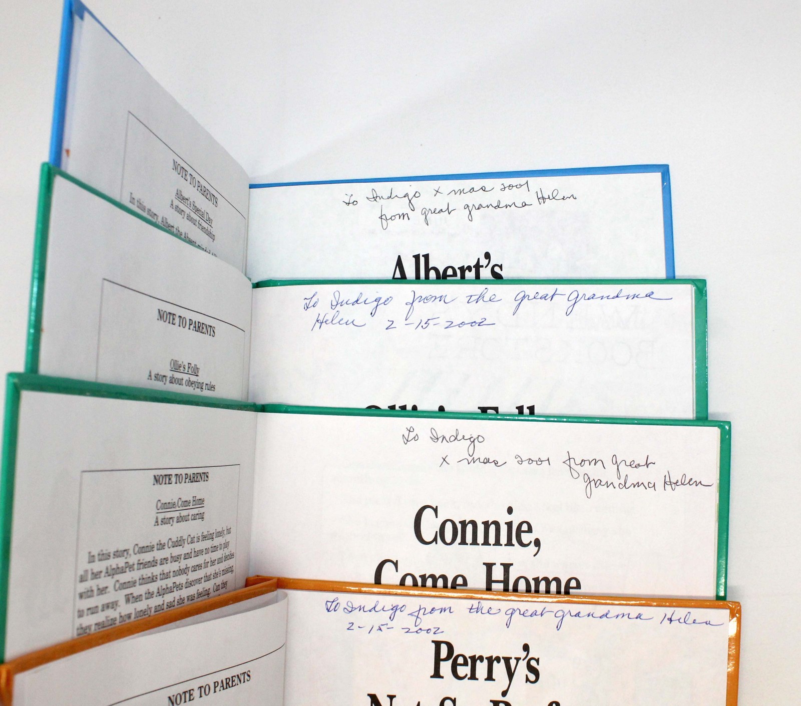 AlphaPets Vintage Lot 8 Childrens Books 1990 Hardcover Ruth Lerner Perle Grolier