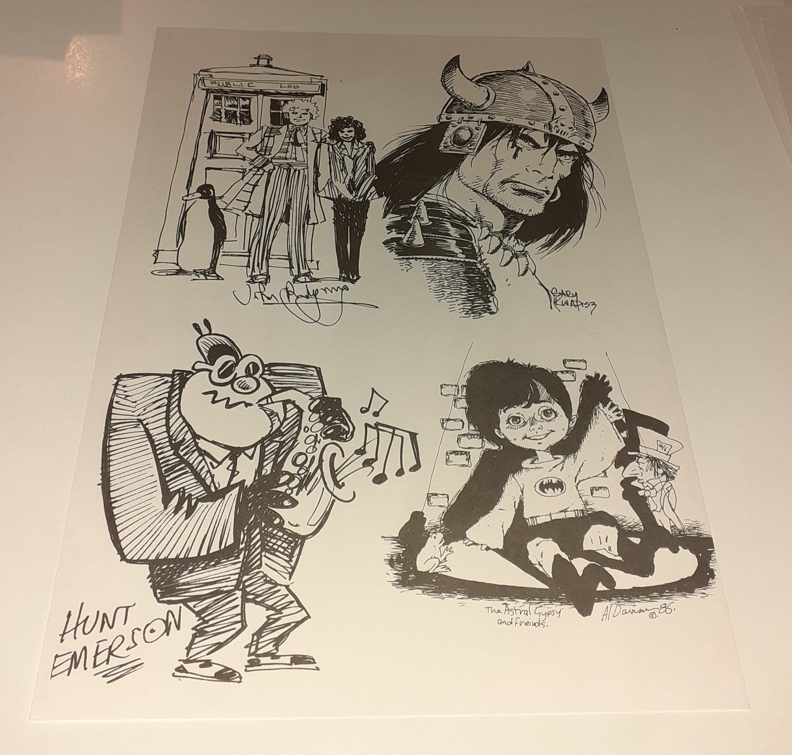 UKCAC 1986 PORTFOLIO Alan Moore Frank Miller Brian Bolland Batman Joker Watchmen