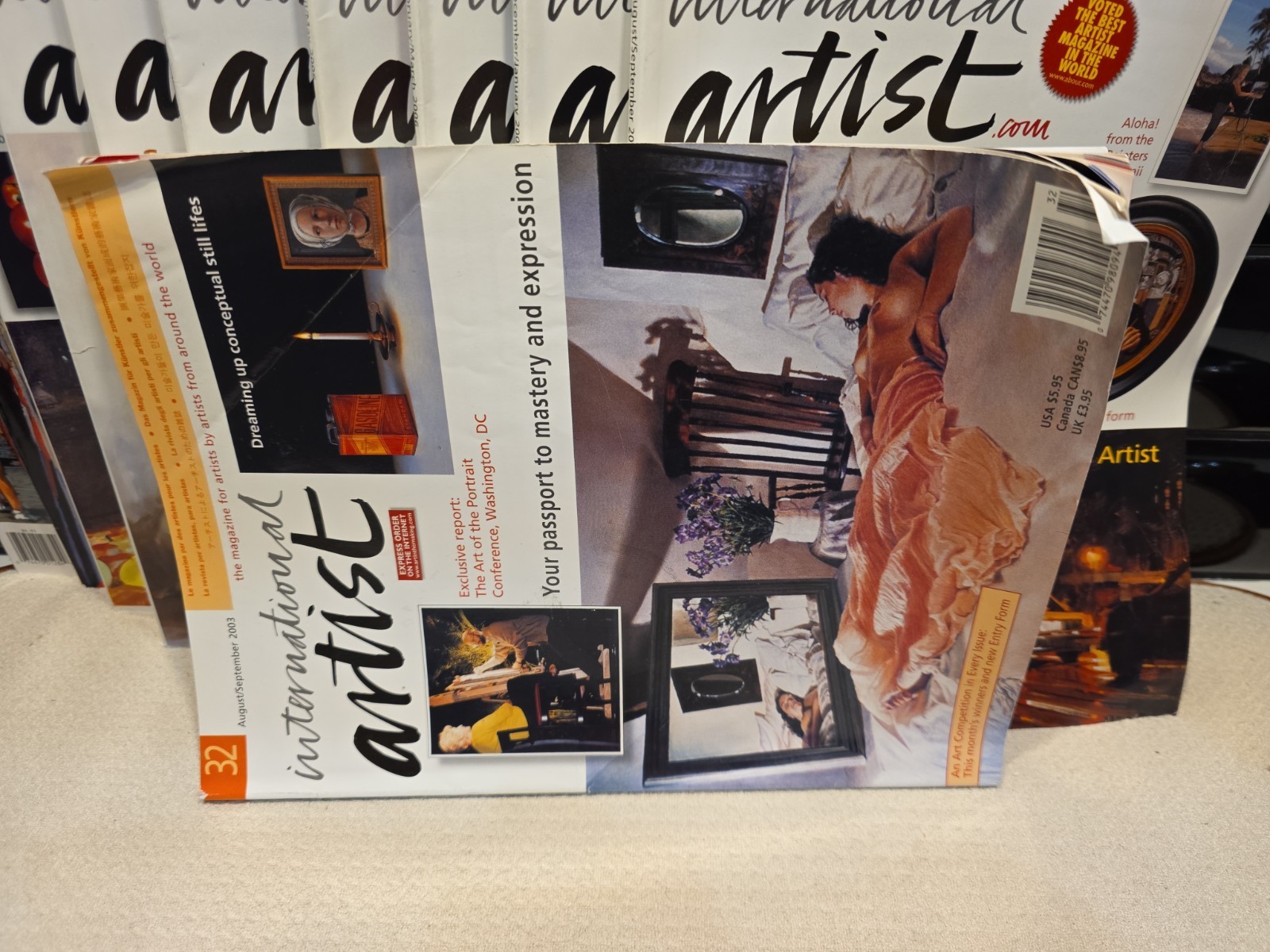 International Artist Magazine Lot of 12 Issues 2003-2009 Multi Media Tips EUC