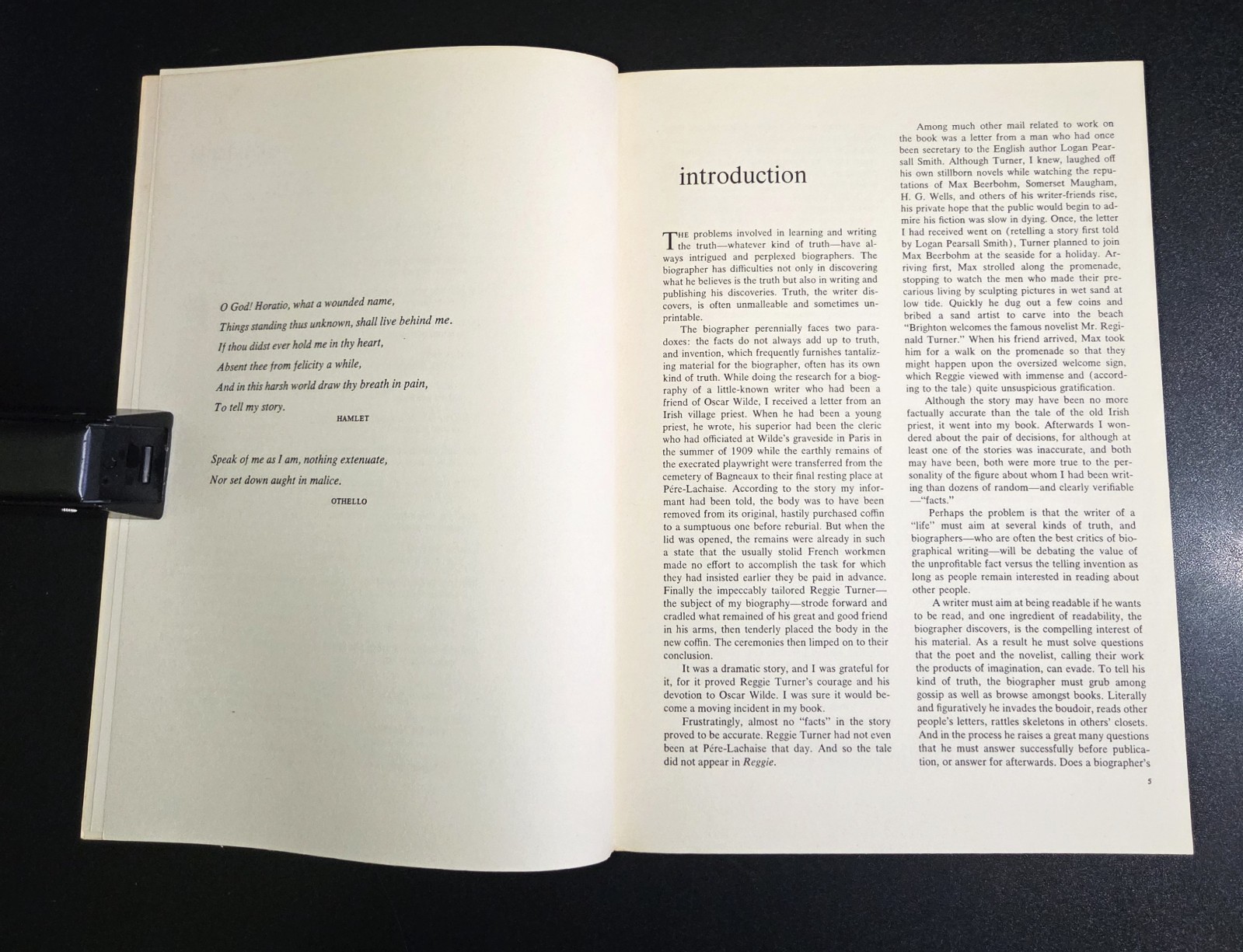 BIOGRAPHY AND TRUTH – Stanley Weintraub (Bobbs-Merrill Composition Series) 1967