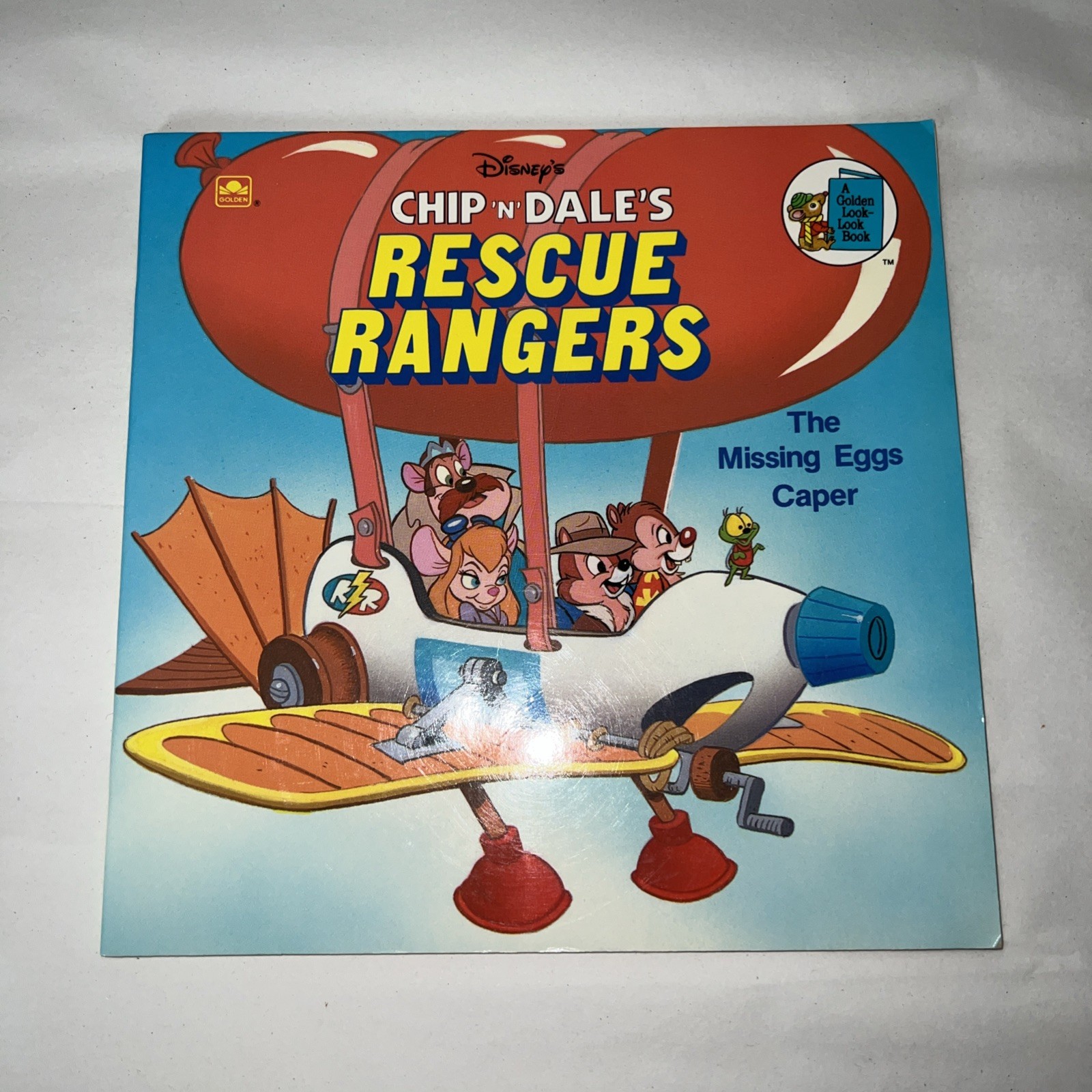 Disney’s Chip ‘n Dale’s Rescue Rangers Missing Eggs Caper Golden Books 1989 Vtg