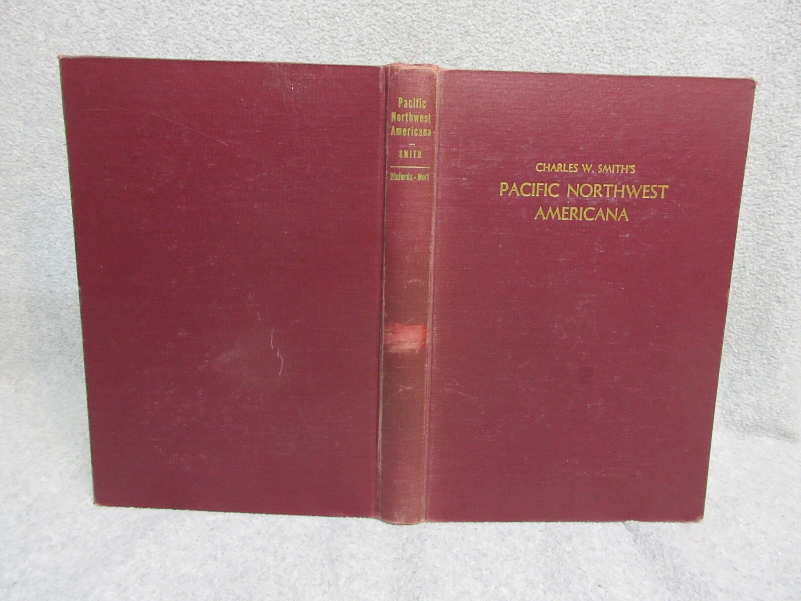 1950 SMITH’S PACIFIC NORTHWEST AMERICANA Hardbound Book 3rd Edition 381 Pages