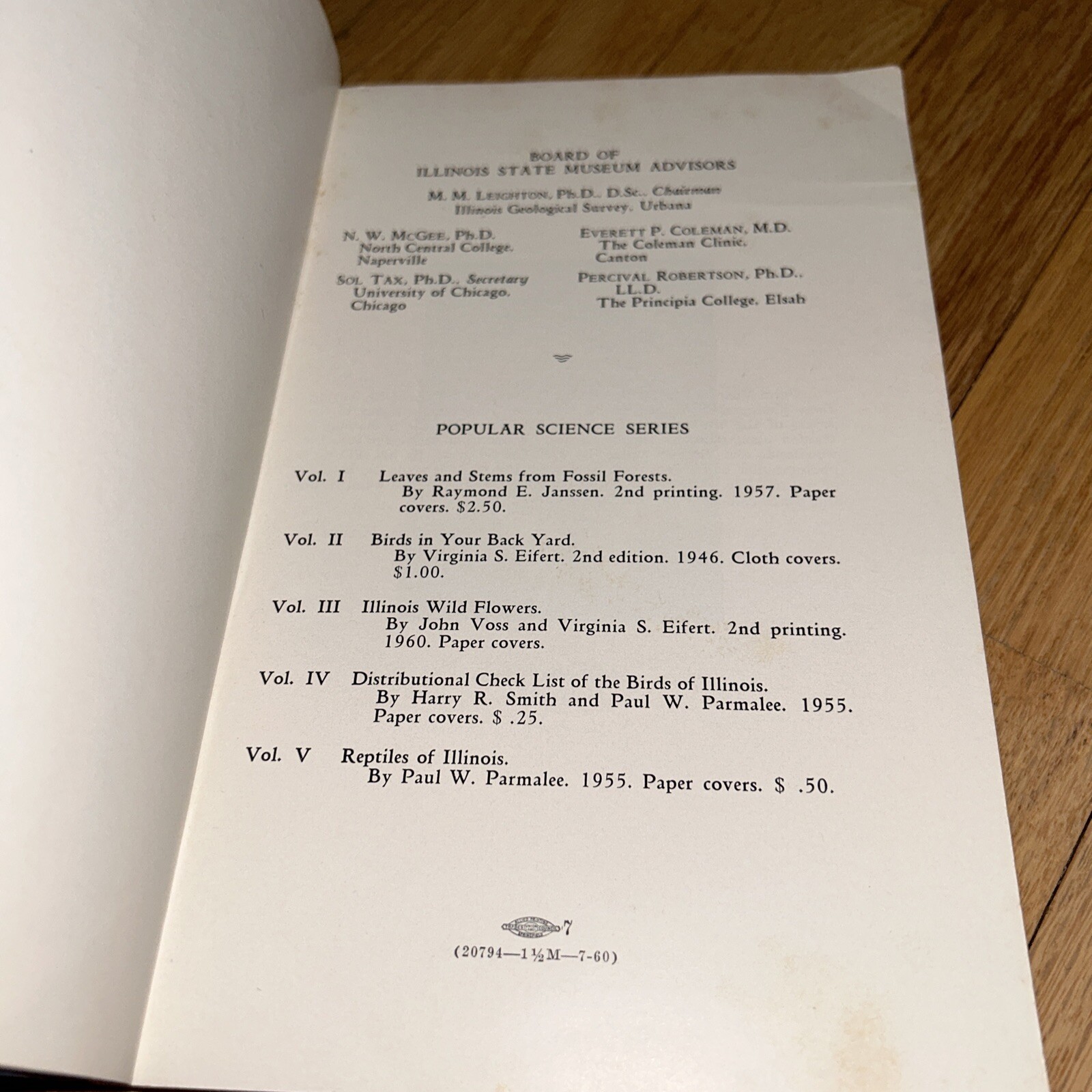 1960 ILLINOIS WILD FLOWERS by John Voss. 256 pages of Photos & Information